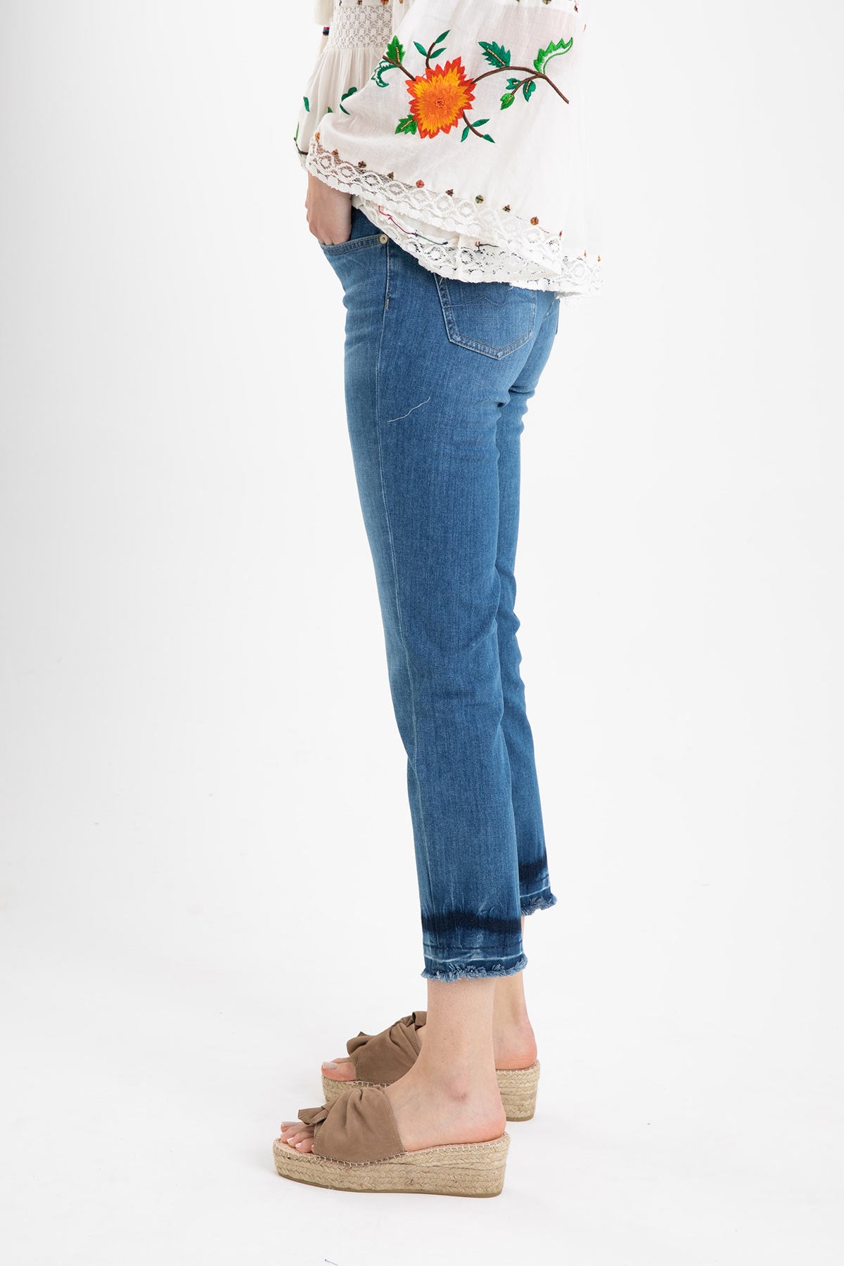 7 For All Mankind Roxanne Ankle Slim Fit Jeans-Libas Trendy Fashion Store