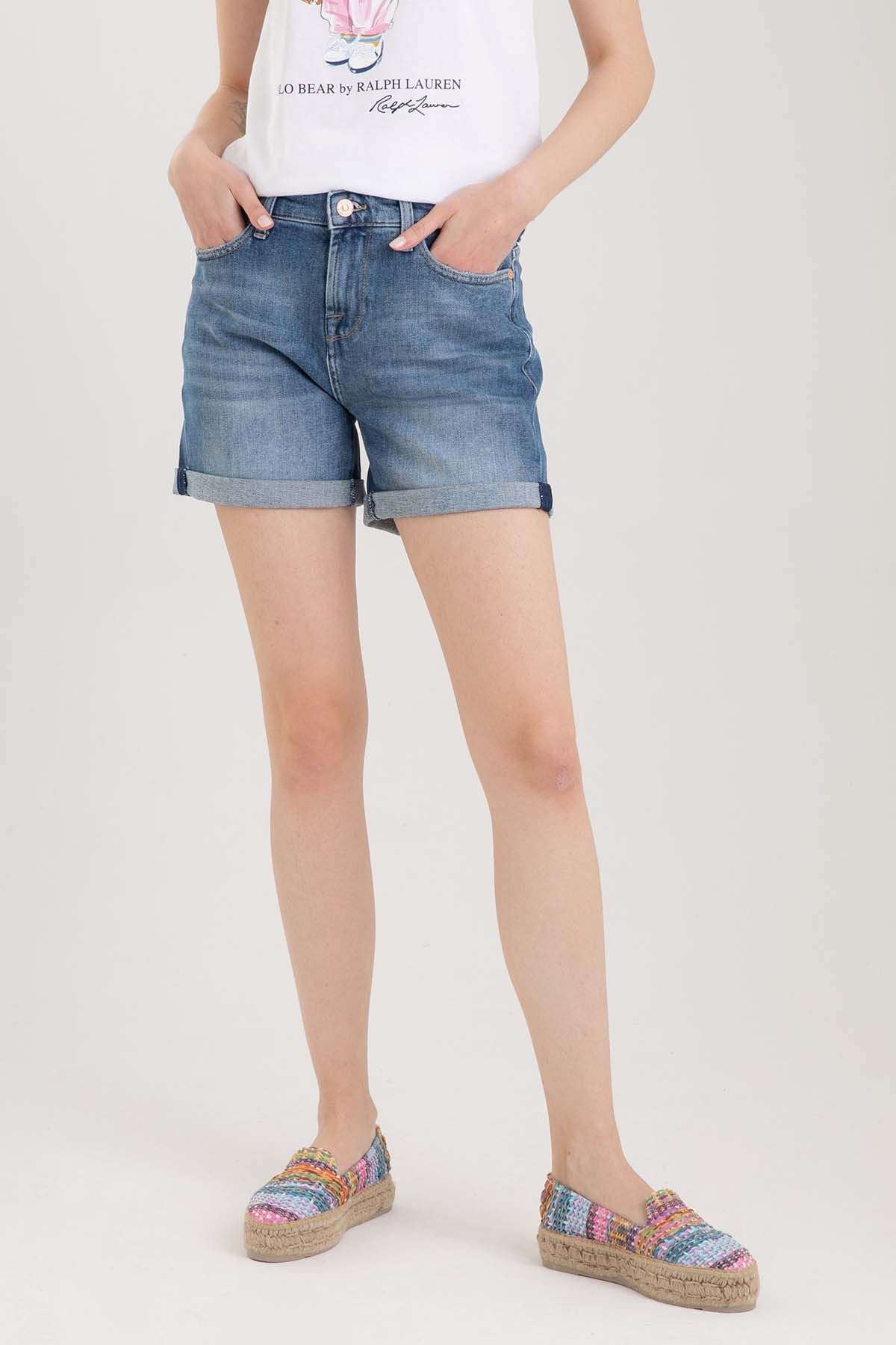 7 For All Mankind Jean Şort-Libas Trendy Fashion Store