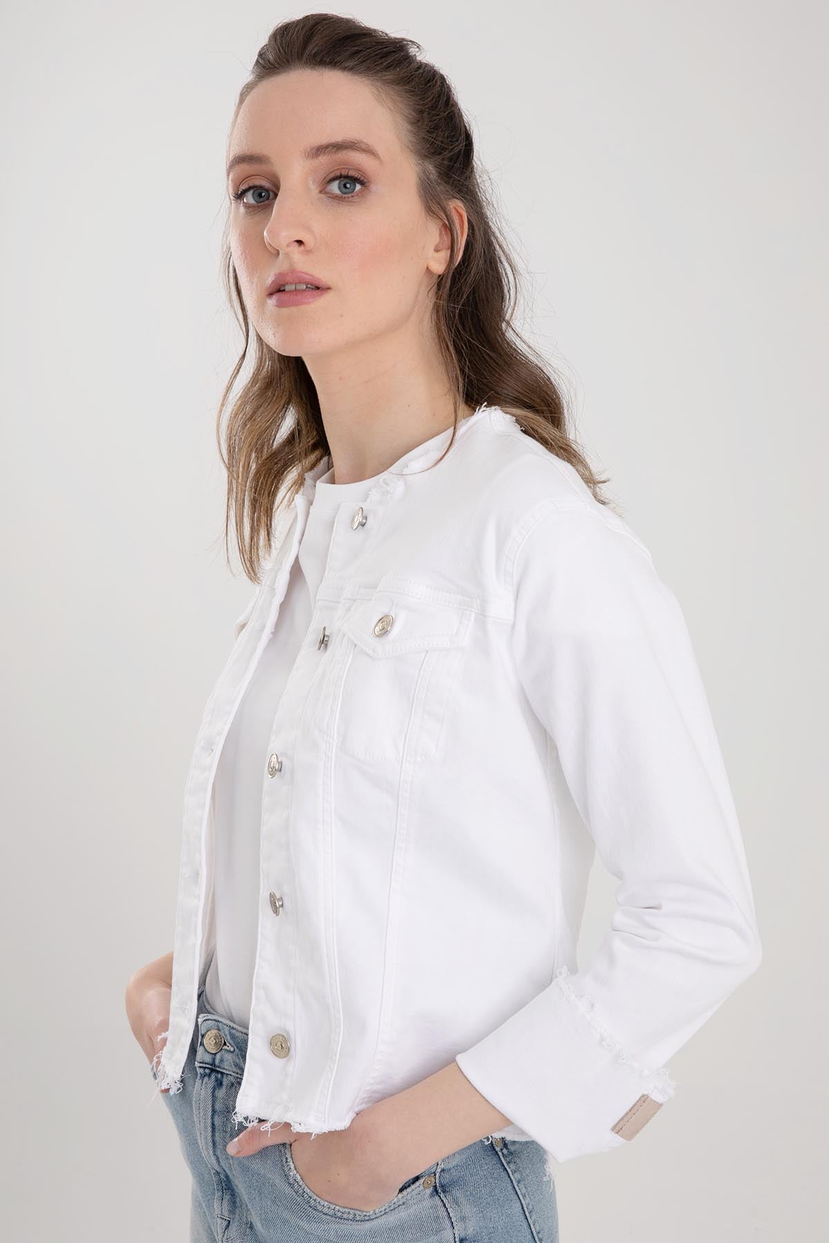 7 For All Mankind B Air Streç Jean Ceket-Libas Trendy Fashion Store