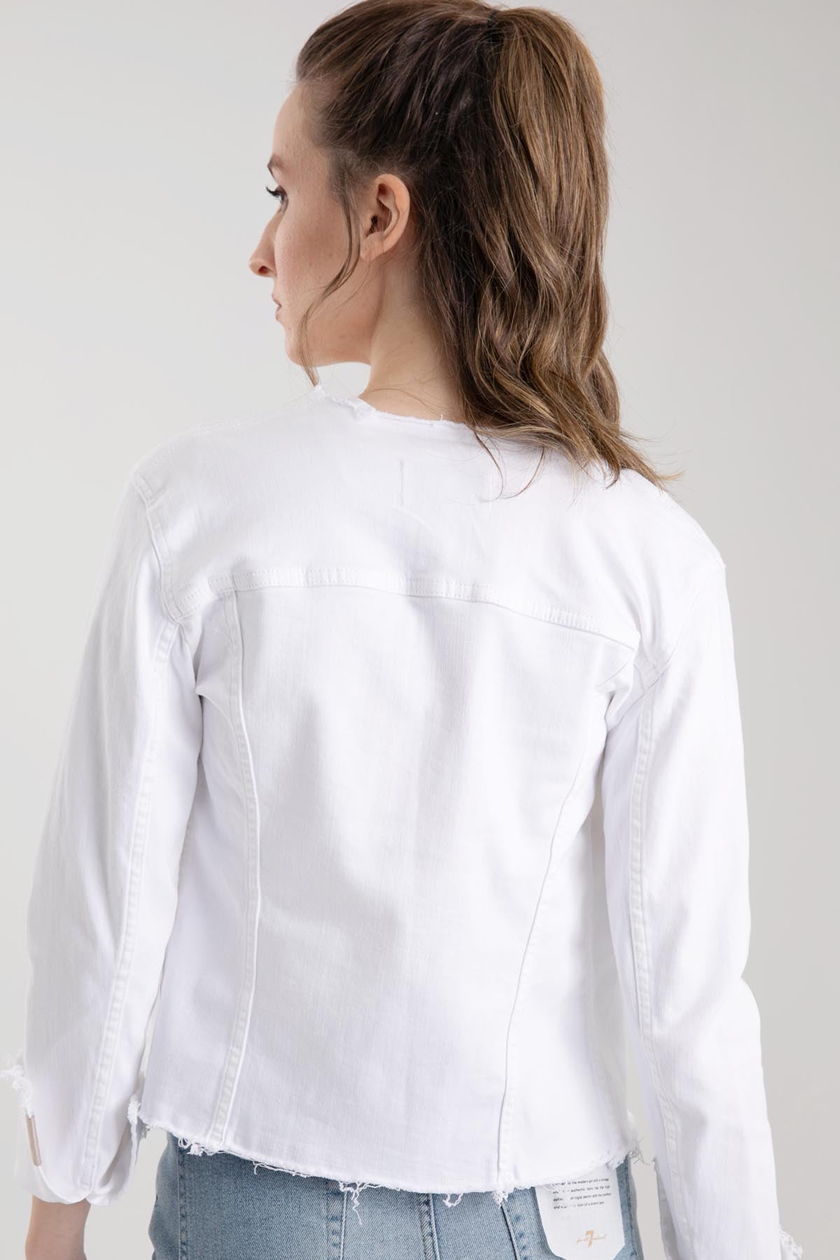 7 For All Mankind B Air Streç Jean Ceket-Libas Trendy Fashion Store