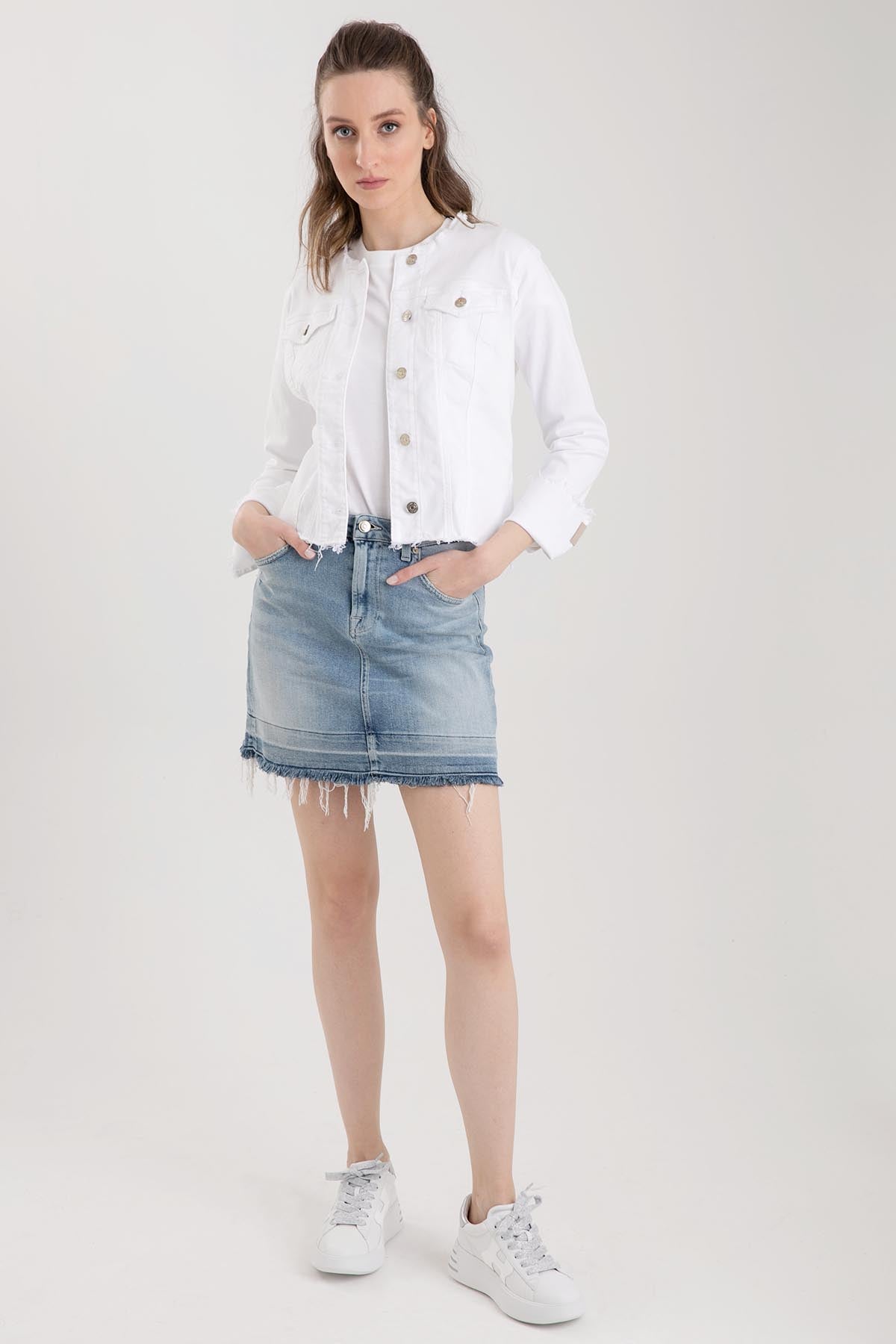 7 For All Mankind B Air Streç Jean Ceket-Libas Trendy Fashion Store