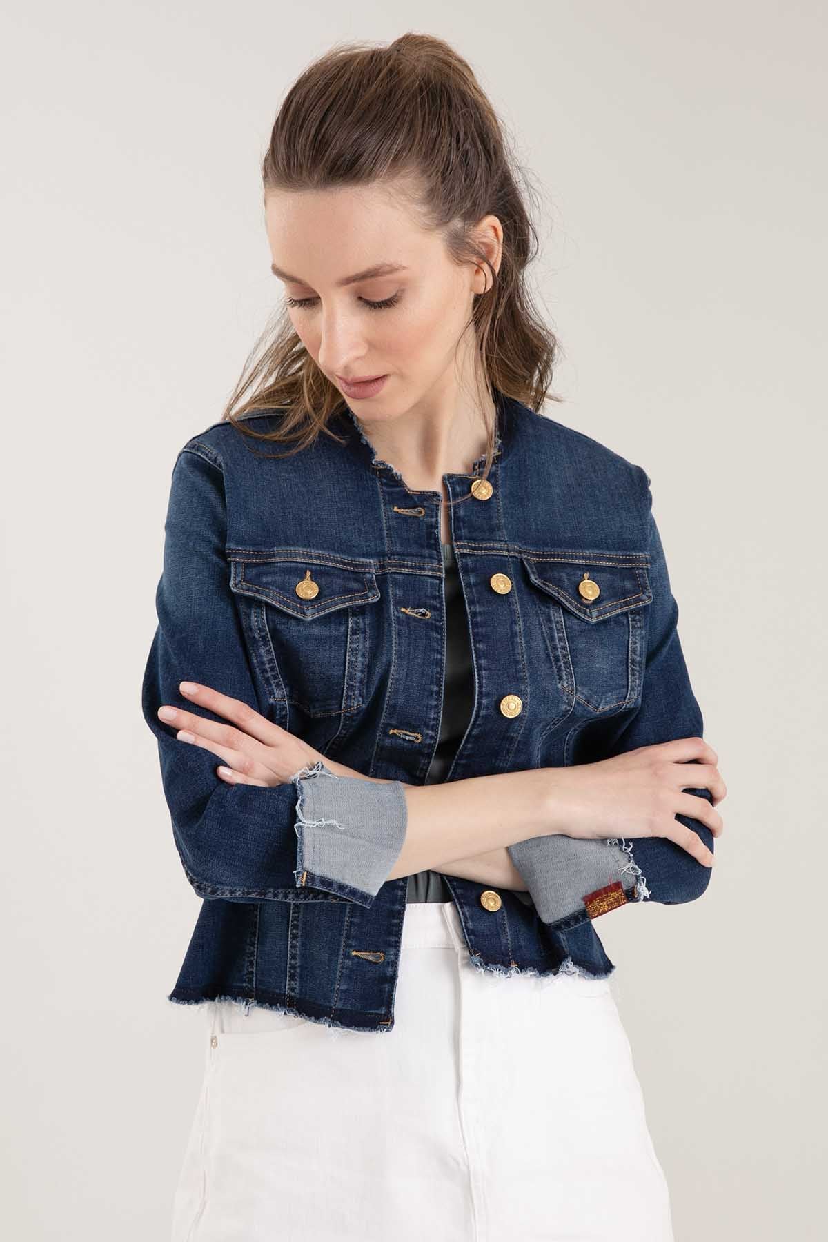 7 For All Mankind B Air Streç Jean Ceket-Libas Trendy Fashion Store