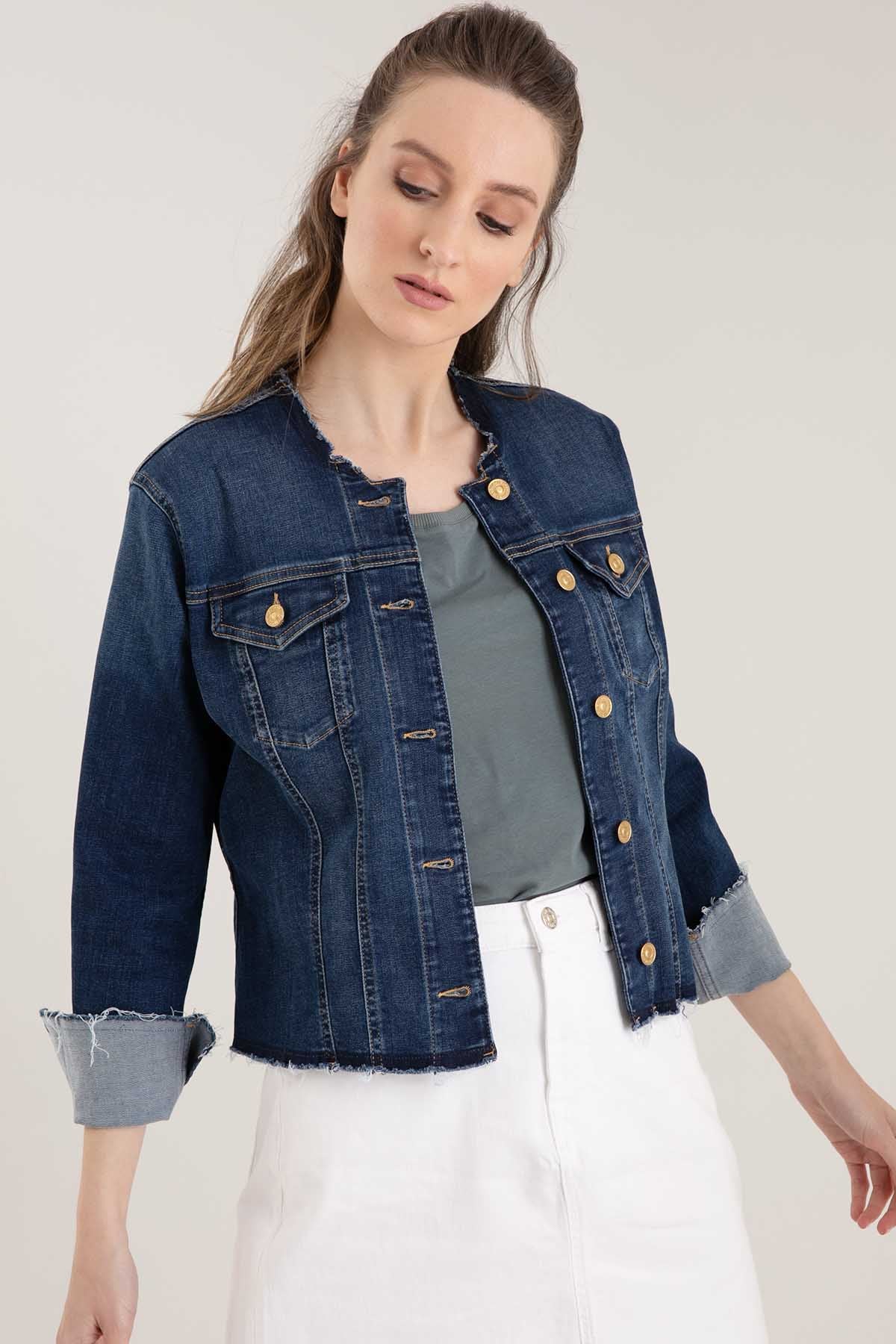 7 For All Mankind B Air Streç Jean Ceket-Libas Trendy Fashion Store