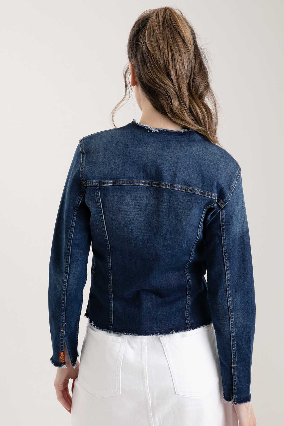 7 For All Mankind B Air Streç Jean Ceket-Libas Trendy Fashion Store