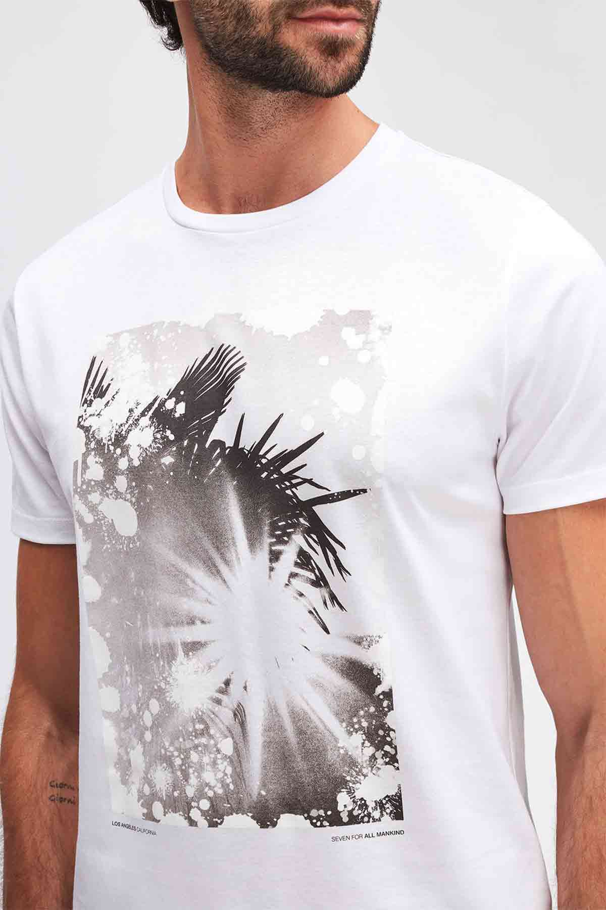 7 For All Mankind Yuvarlak Yaka T-shirt-Libas Trendy Fashion Store