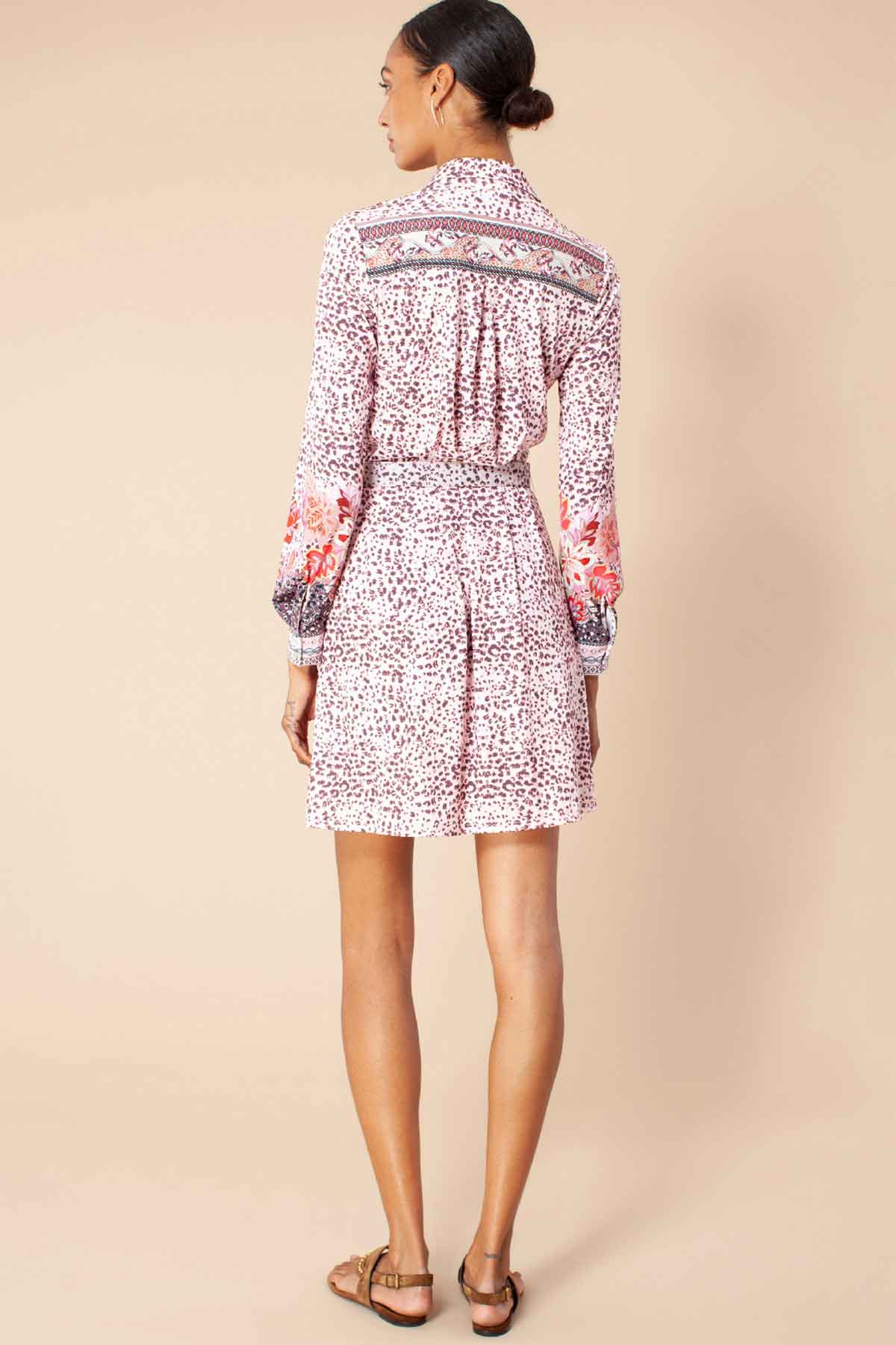 Hale Bob Belden Kemerli Gömlek Elbise-Libas Trendy Fashion Store