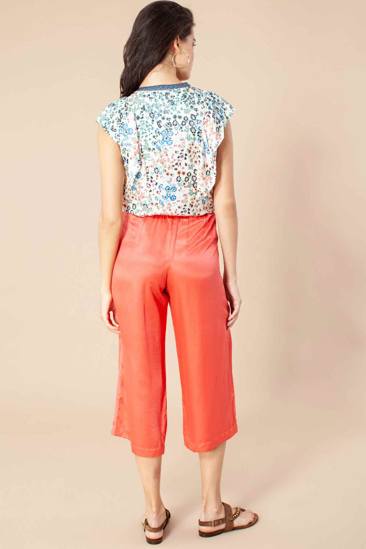 Hale Bob V Yaka Çiçek Desenli Bluz-Libas Trendy Fashion Store