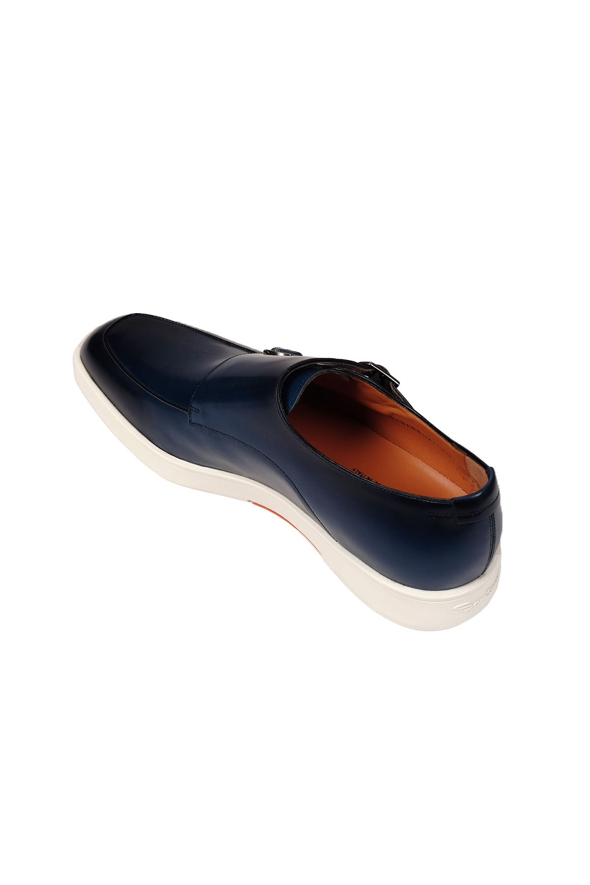 Santoni Çift Tokalı Küt Burun Monk Loafer Ayakkabı-Libas Trendy Fashion Store