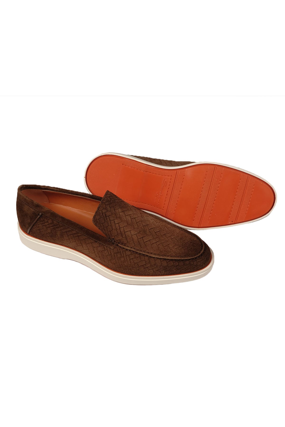 Santoni Örgü Süet Loafer Ayakkabı-Libas Trendy Fashion Store