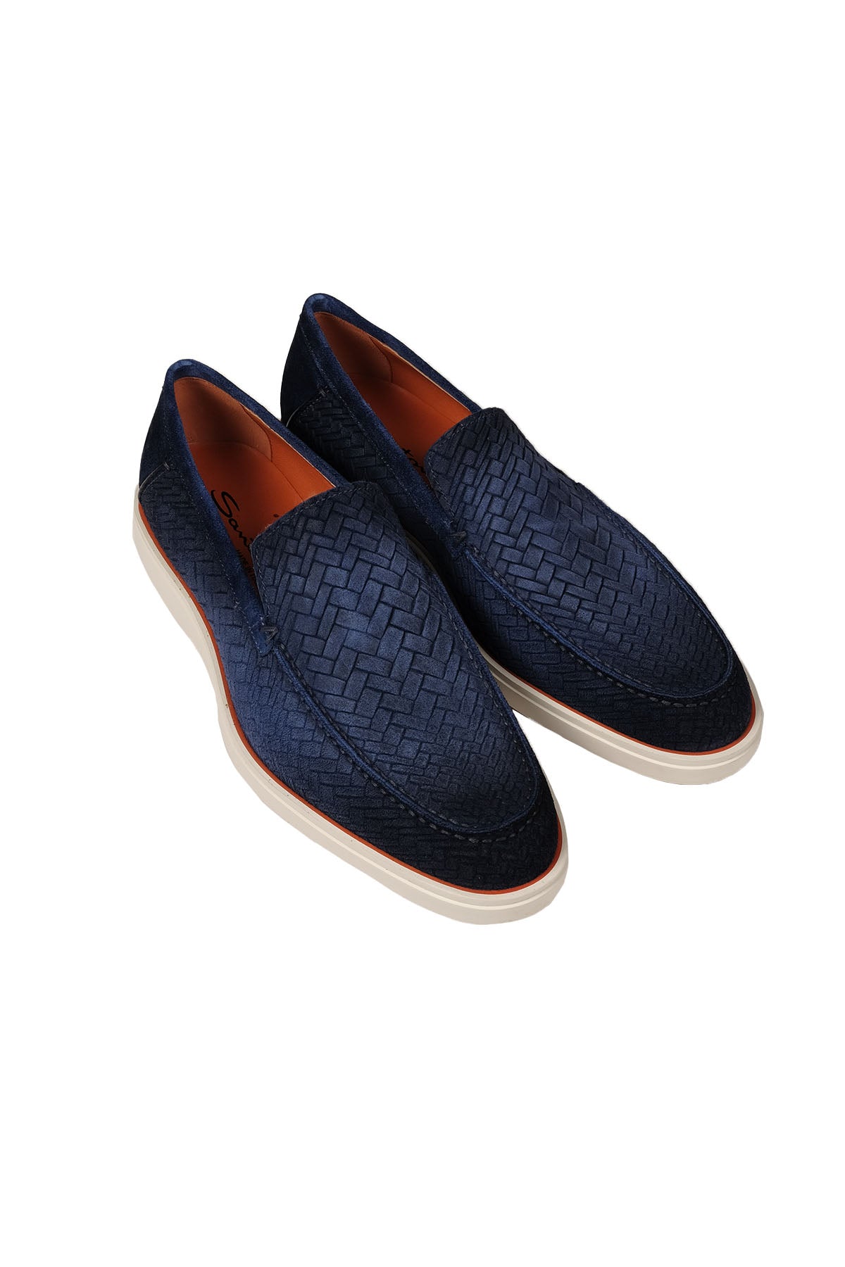 Santoni Örgü Süet Loafer Ayakkabı-Libas Trendy Fashion Store