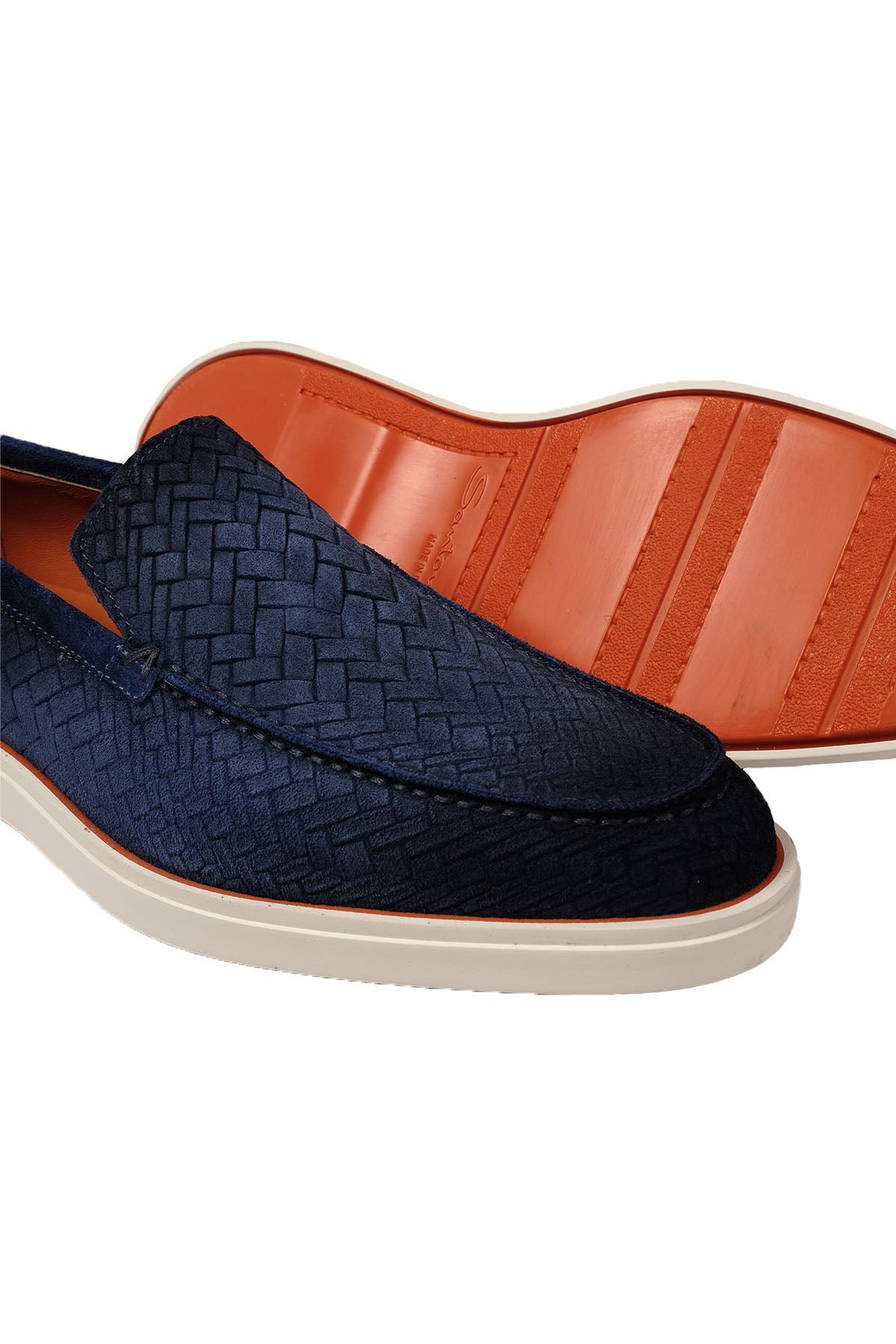 Santoni Örgü Süet Loafer Ayakkabı-Libas Trendy Fashion Store