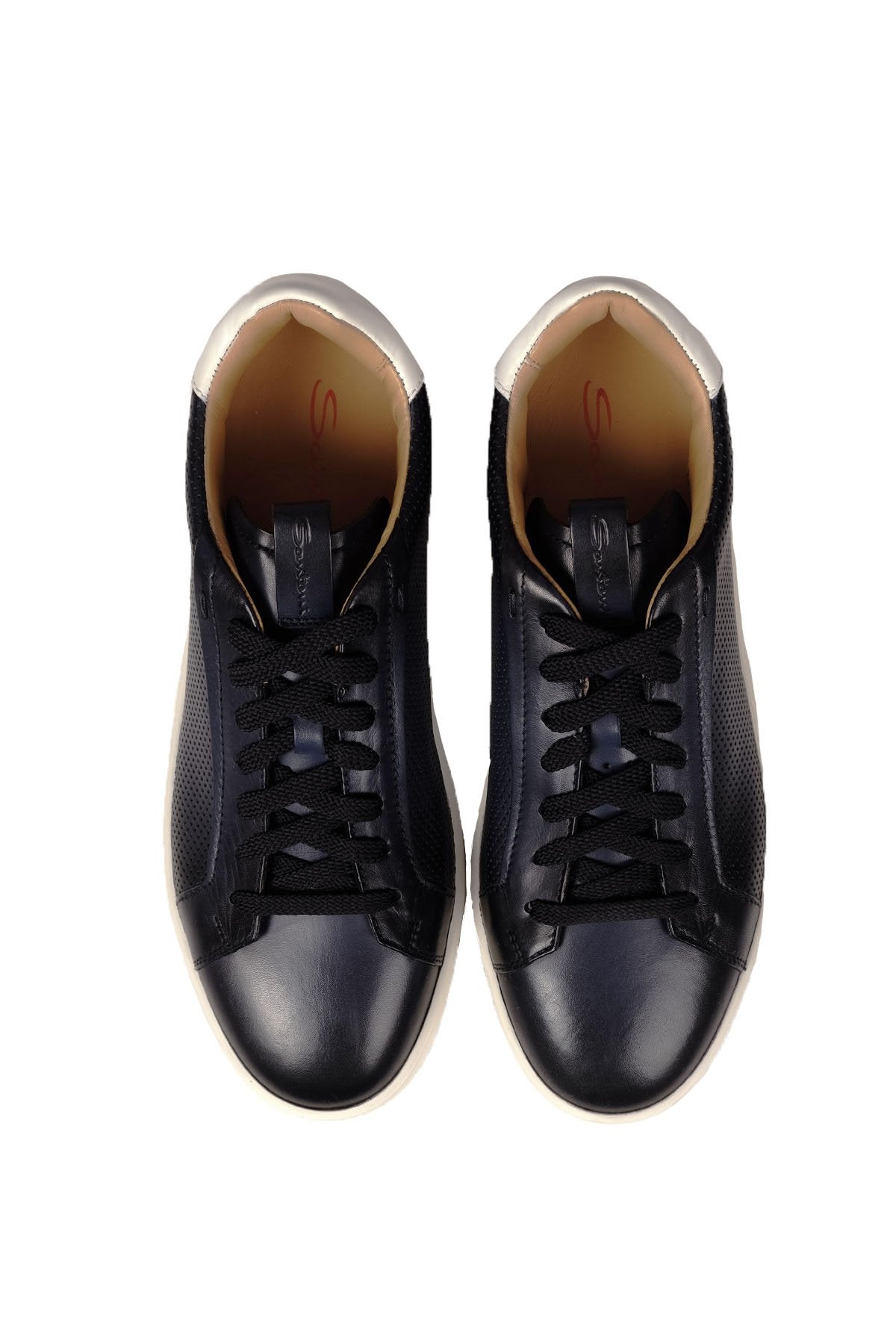 Santoni Baskılı Deri Sneaker Ayakkabı-Libas Trendy Fashion Store