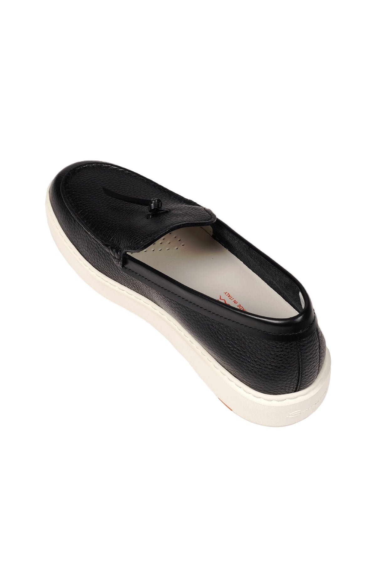 Santoni İnce Deri Püsküllü Loafer Ayakkabı