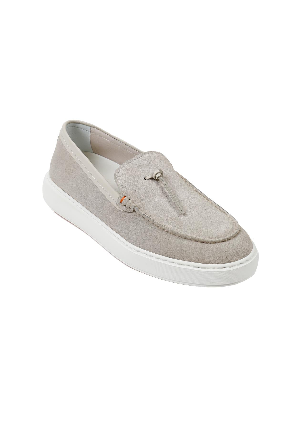 Santoni Nubuk Püsküllü Deri Loafer Ayakkabı-Libas Trendy Fashion Store