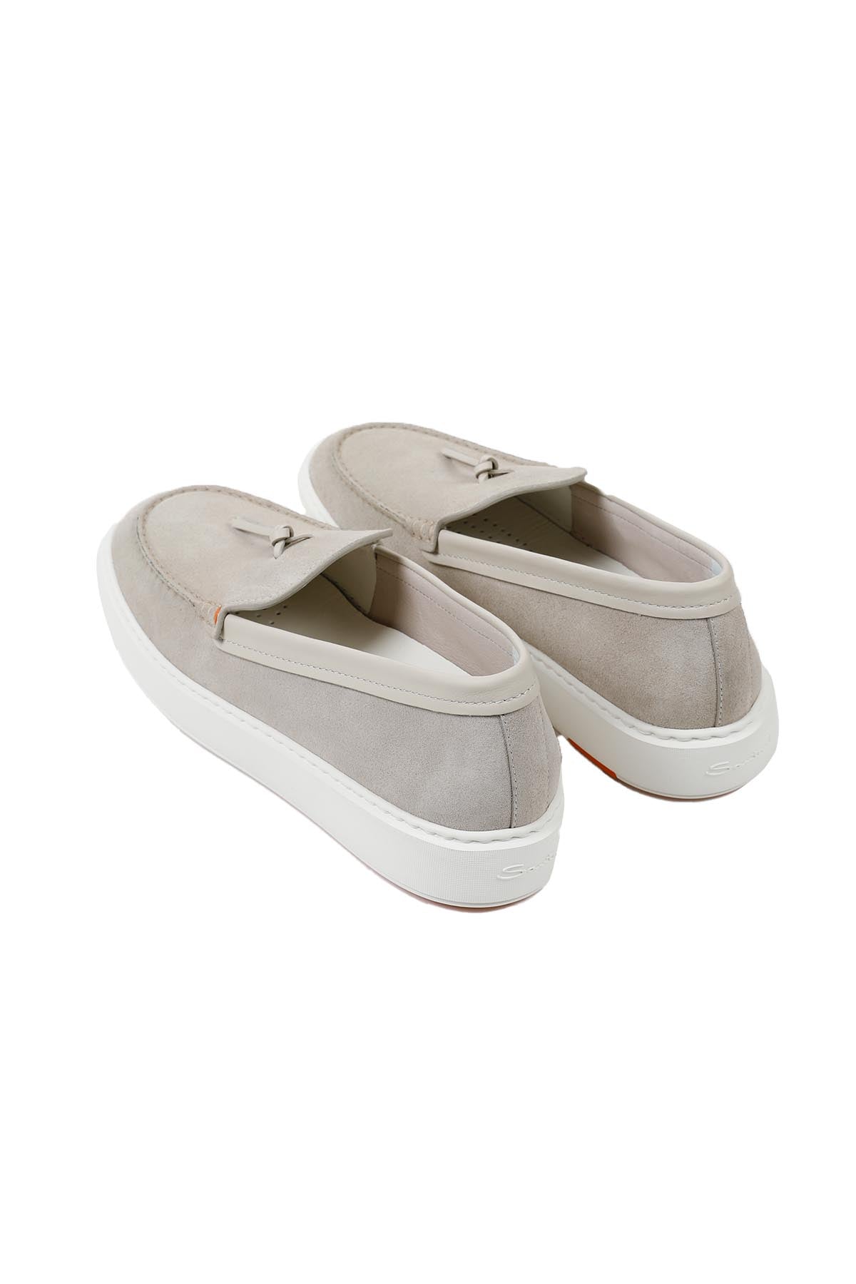 Santoni Nubuk Püsküllü Deri Loafer Ayakkabı-Libas Trendy Fashion Store