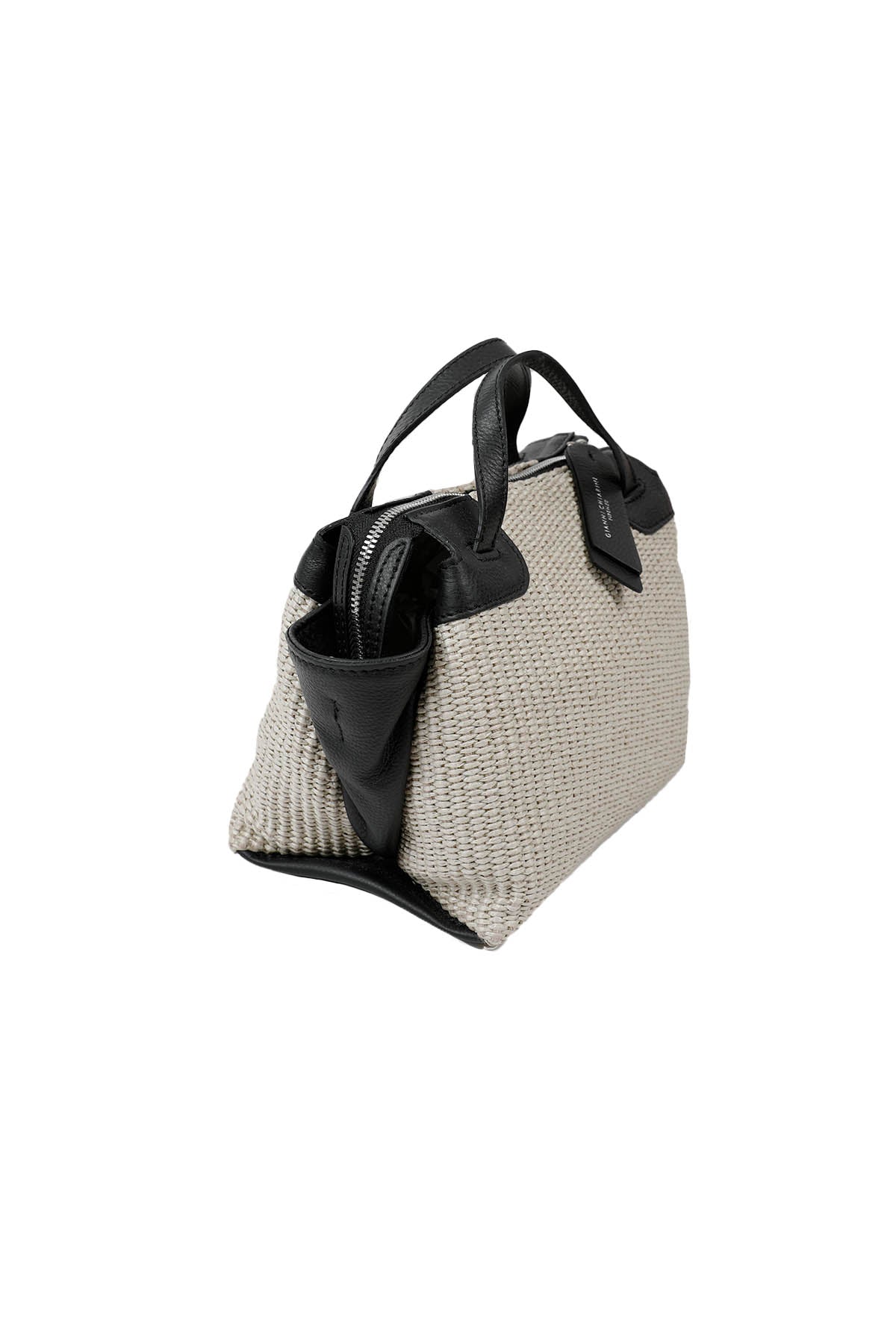 Gianni Chiarini Deri Detaylı Hasır Örgü Çanta-Libas Trendy Fashion Store