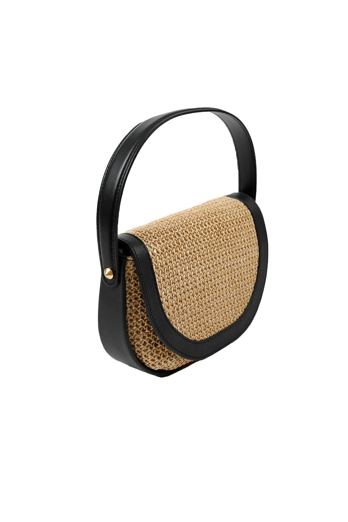 Gianni Chiarini Diana Deri Detaylı Hasır Örgü Çanta-Libas Trendy Fashion Store