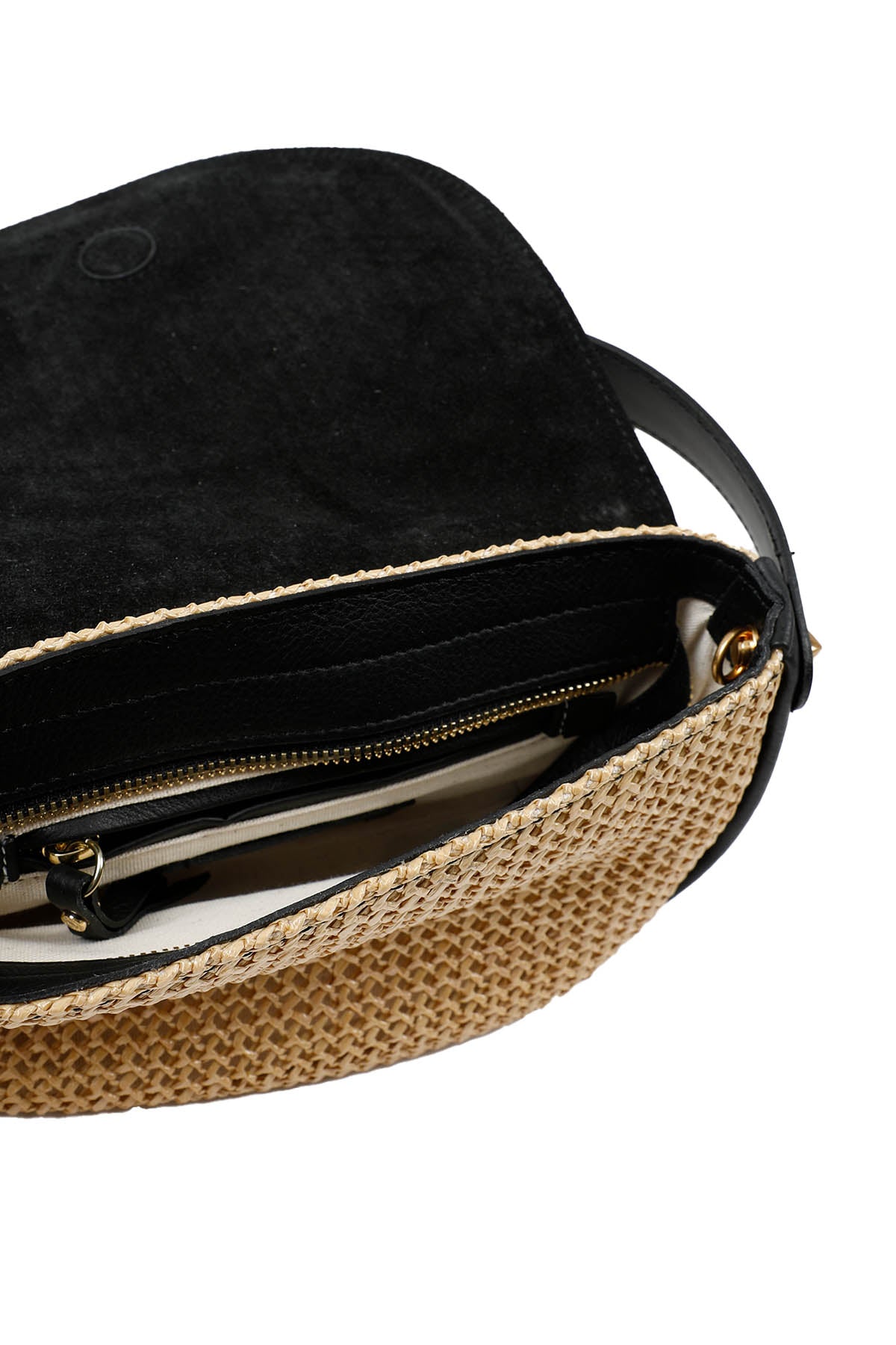 Gianni Chiarini Diana Deri Detaylı Hasır Örgü Çanta-Libas Trendy Fashion Store