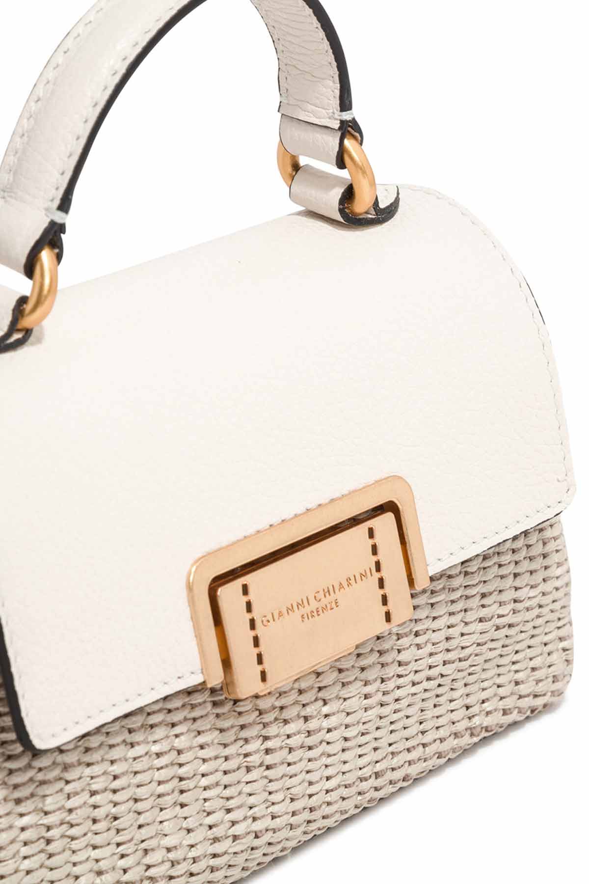 Gianni Chiarini Deri Kapaklı Hasır Örgü Rossella Çanta-Libas Trendy Fashion Store