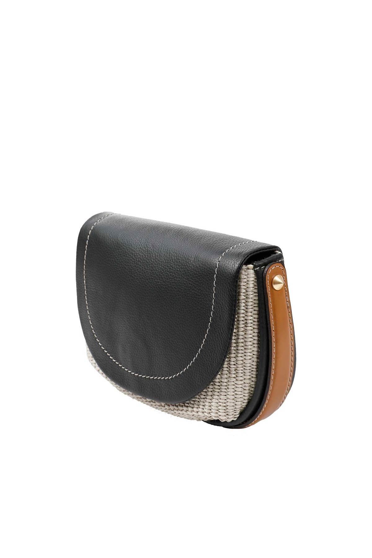 Gianni Chiarini Diana Deri Kapaklı Hasır Çanta-Libas Trendy Fashion Store