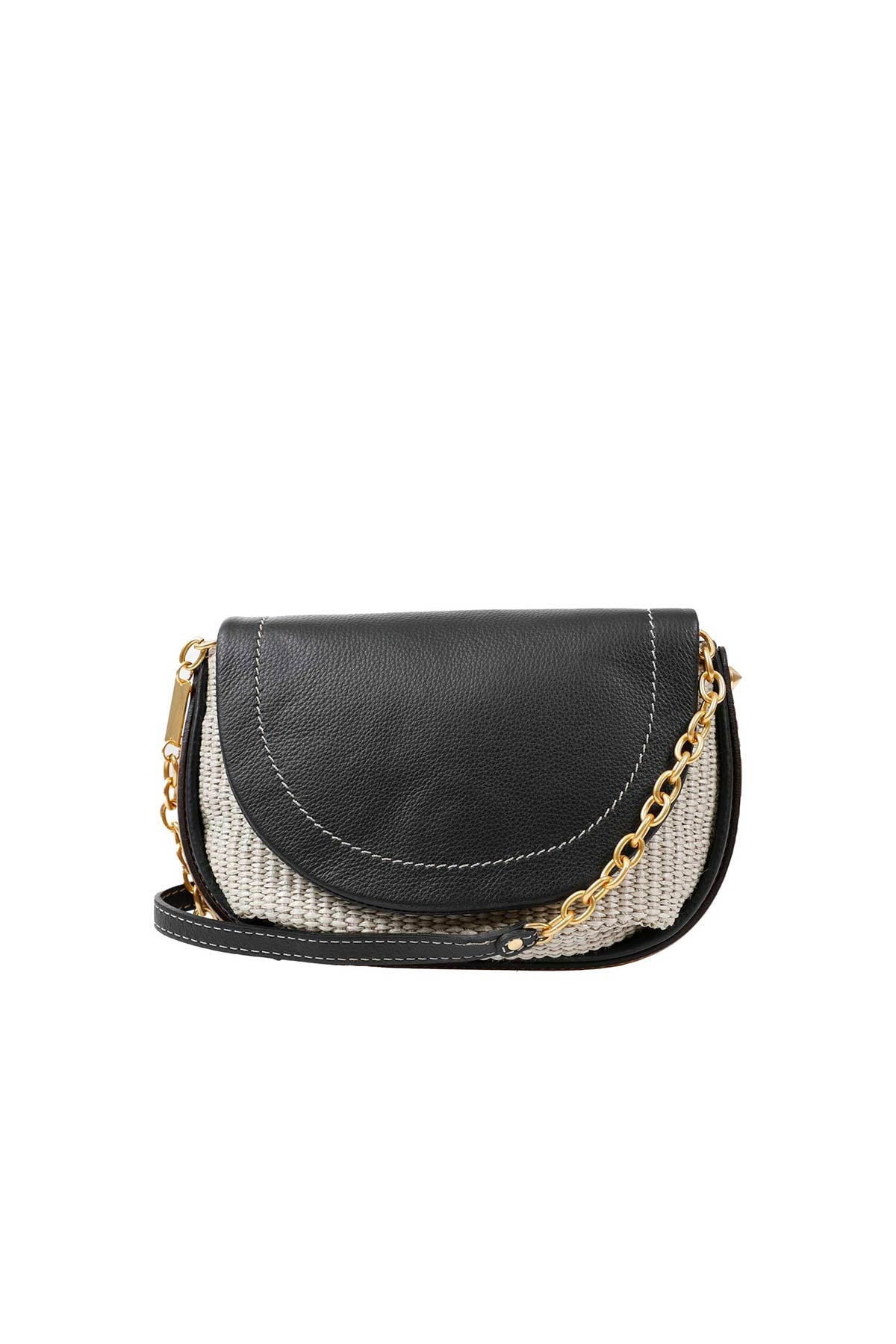 Gianni Chiarini Diana Deri Kapaklı Hasır Çanta-Libas Trendy Fashion Store