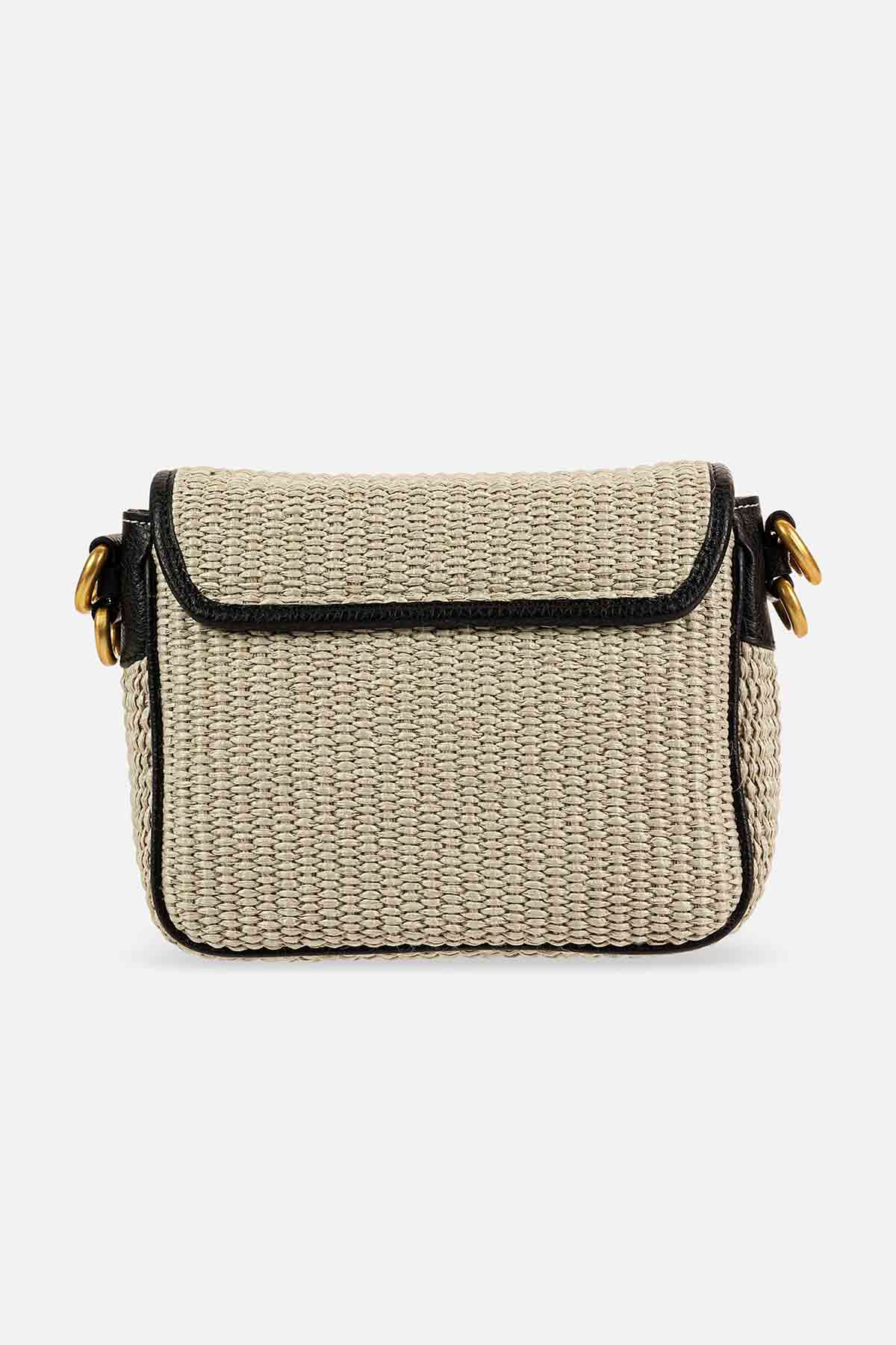 Gianni Chiarini Deri Detaylı Hasır Örgü Alyssa Çanta-Libas Trendy Fashion Store