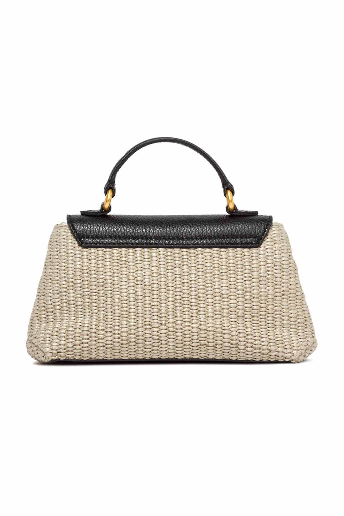 Gianni Chiarini Deri Kapaklı Hasır Örgü Rossella Çanta-Libas Trendy Fashion Store