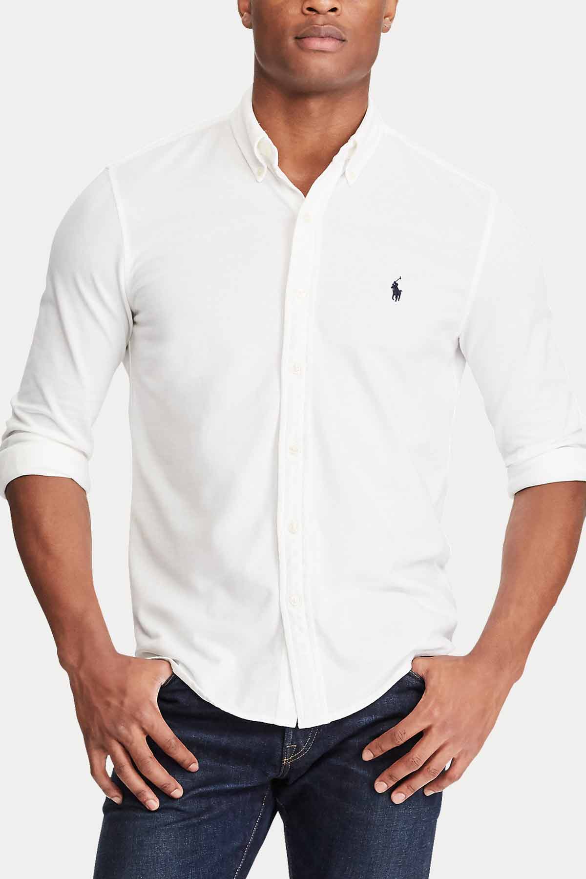 Polo Ralph Lauren Custom Fit Featherweight Mesh Gömlek-Libas Trendy Fashion Store