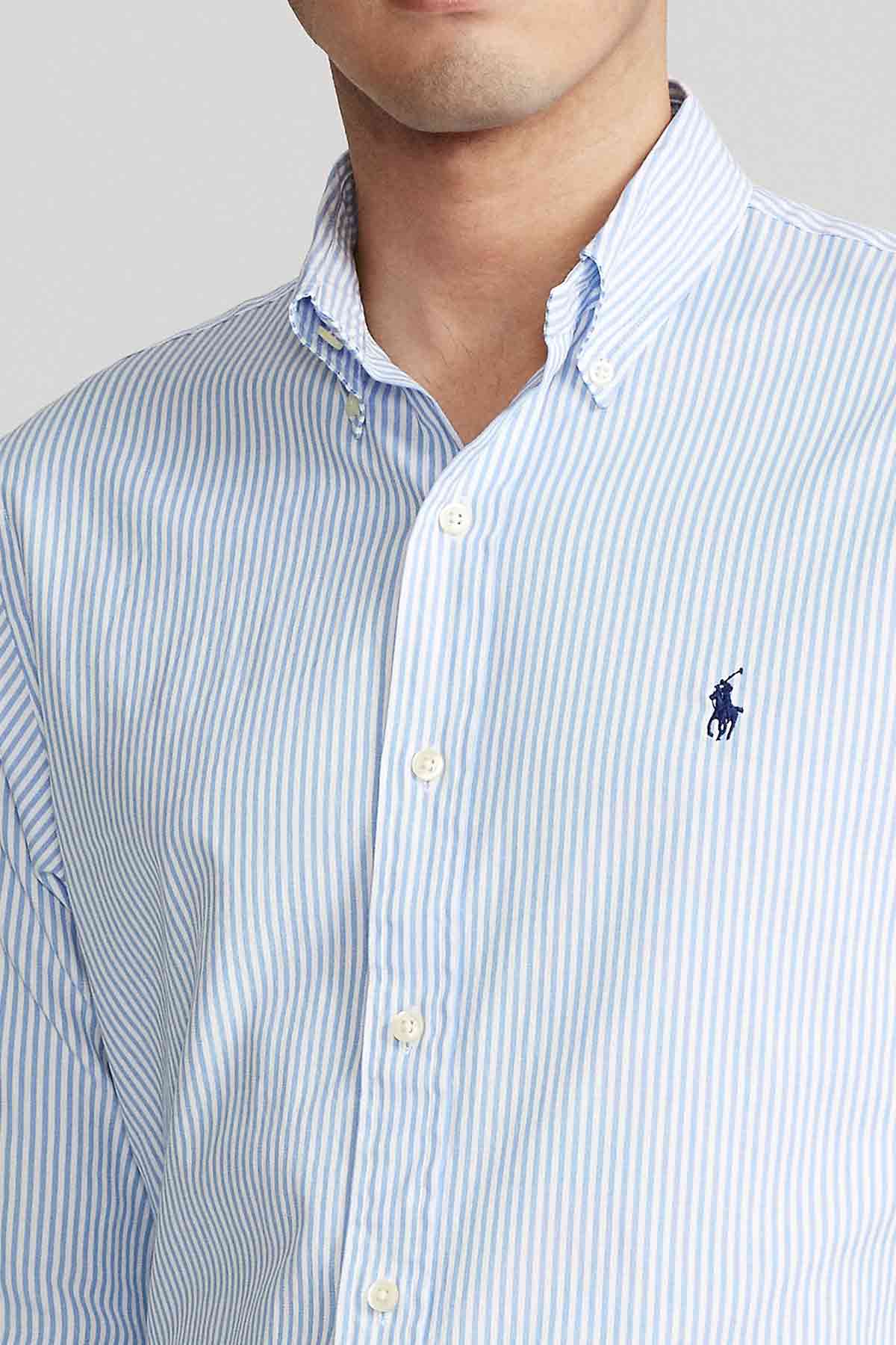 Polo Ralph Lauren Custom Fit Çizgili Oxford Gömlek-Libas Trendy Fashion Store