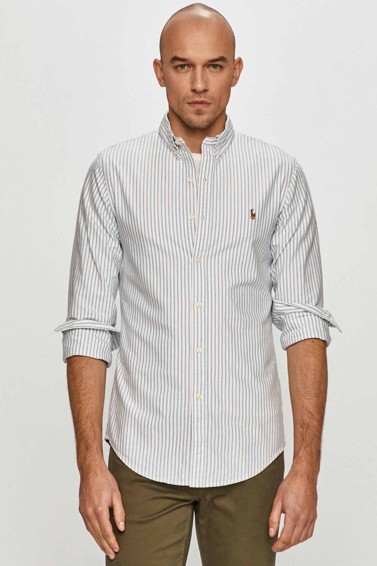 Polo Ralph Lauren Slim Fit Çizgili Oxford Gömlek-Libas Trendy Fashion Store