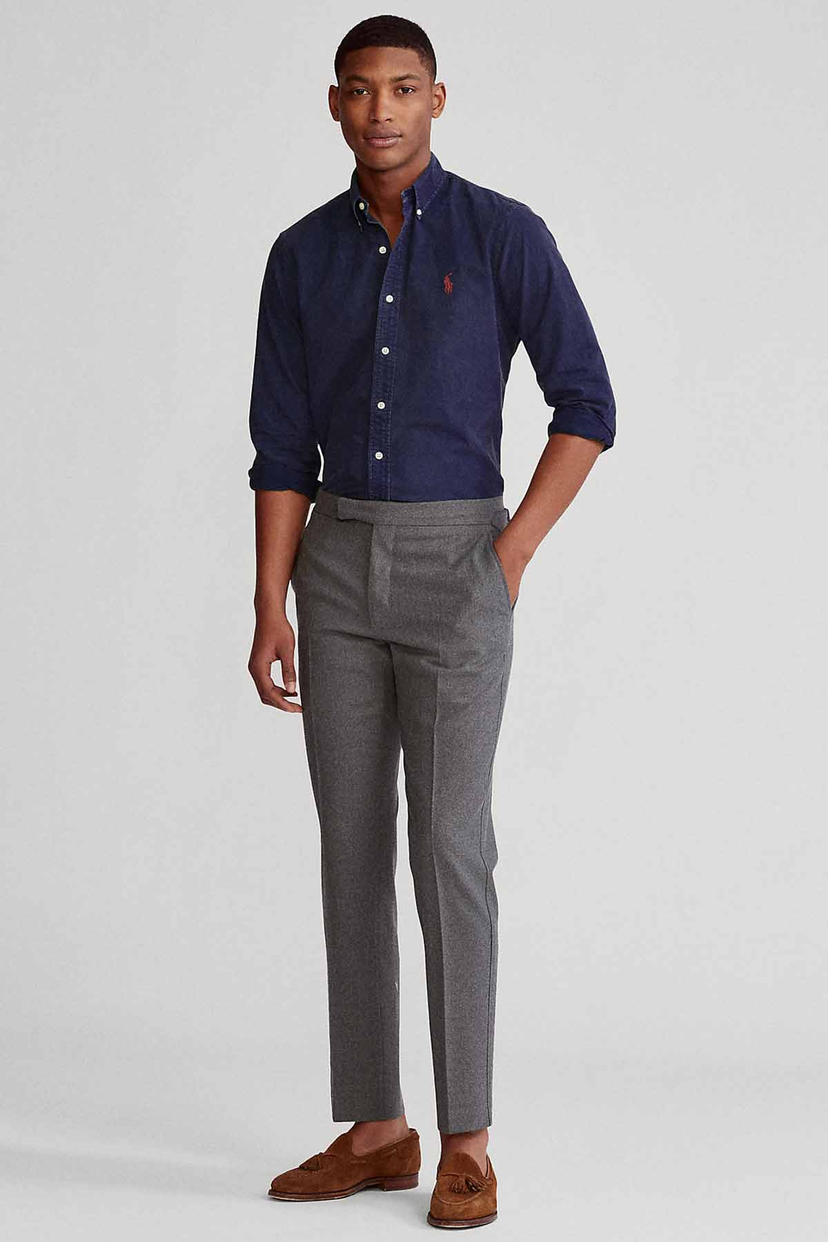 Polo Ralph Lauren Slim Fit Yıkamalı Oxford Gömlek-Libas Trendy Fashion Store