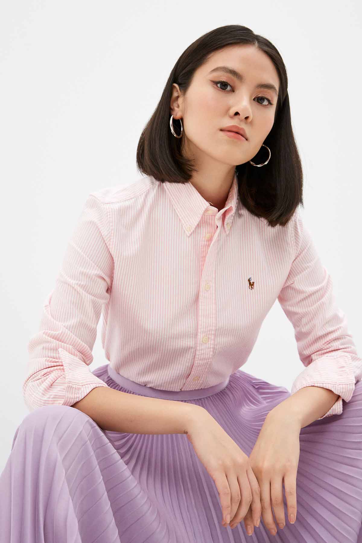 Polo Ralph Lauren Slim Fit Çizgili Oxford Gömlek-Libas Trendy Fashion Store