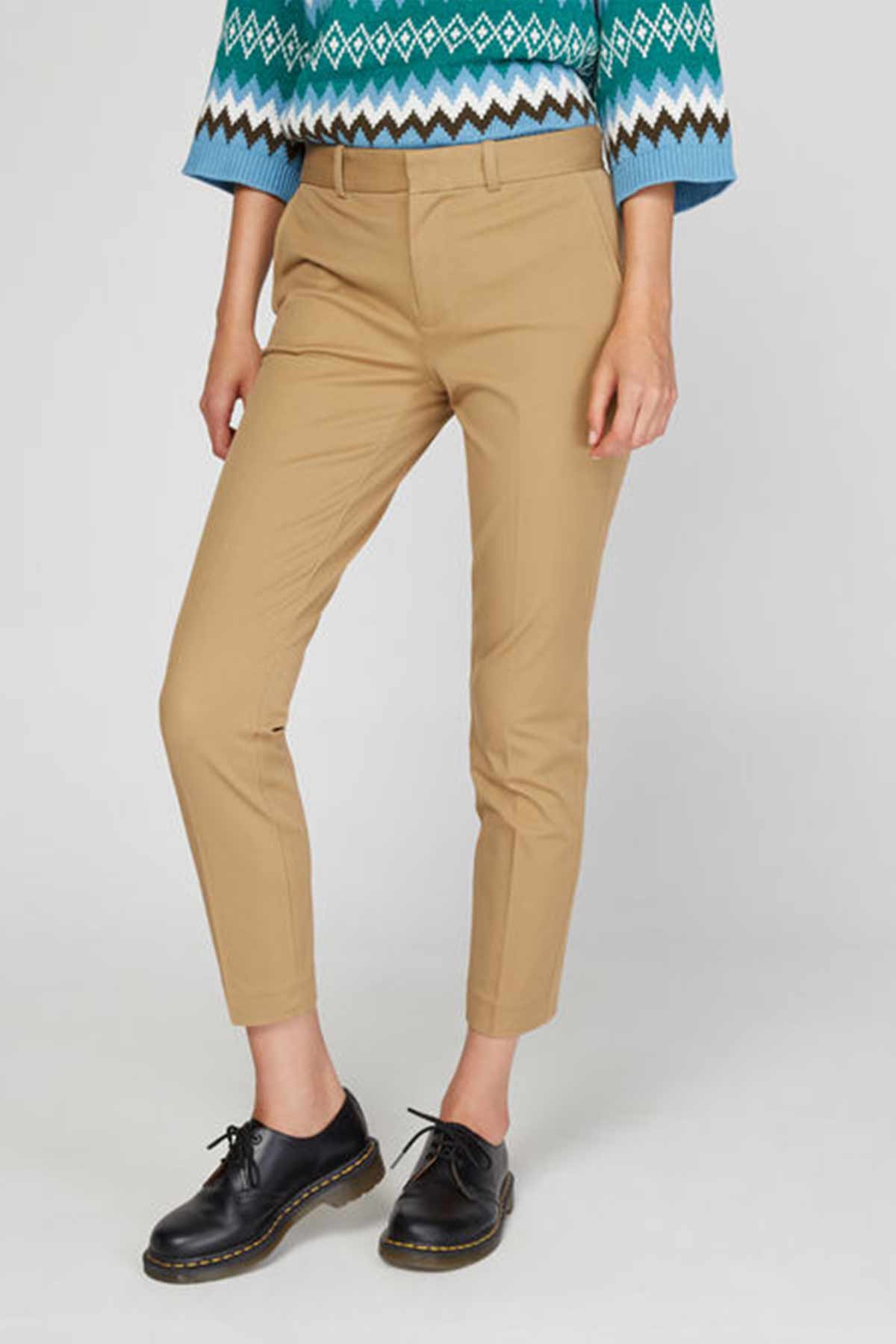 Polo Ralph Lauren Skinny Fit Crop Paça Pantolon-Libas Trendy Fashion Store