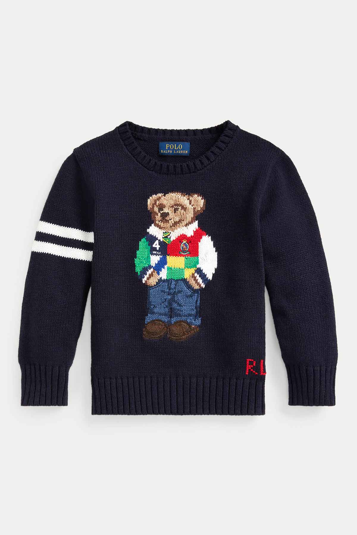 Polo Ralph Lauren 5-7 Yaş Unisex Çocuk Polo Bear Triko-Libas Trendy Fashion Store
