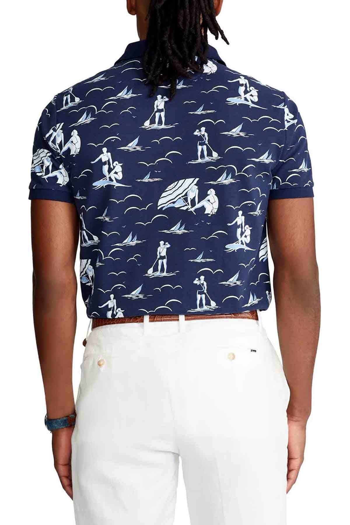 Polo Ralph Lauren Custom Slim Fit Marin Polo Yaka T-shirt-Libas Trendy Fashion Store