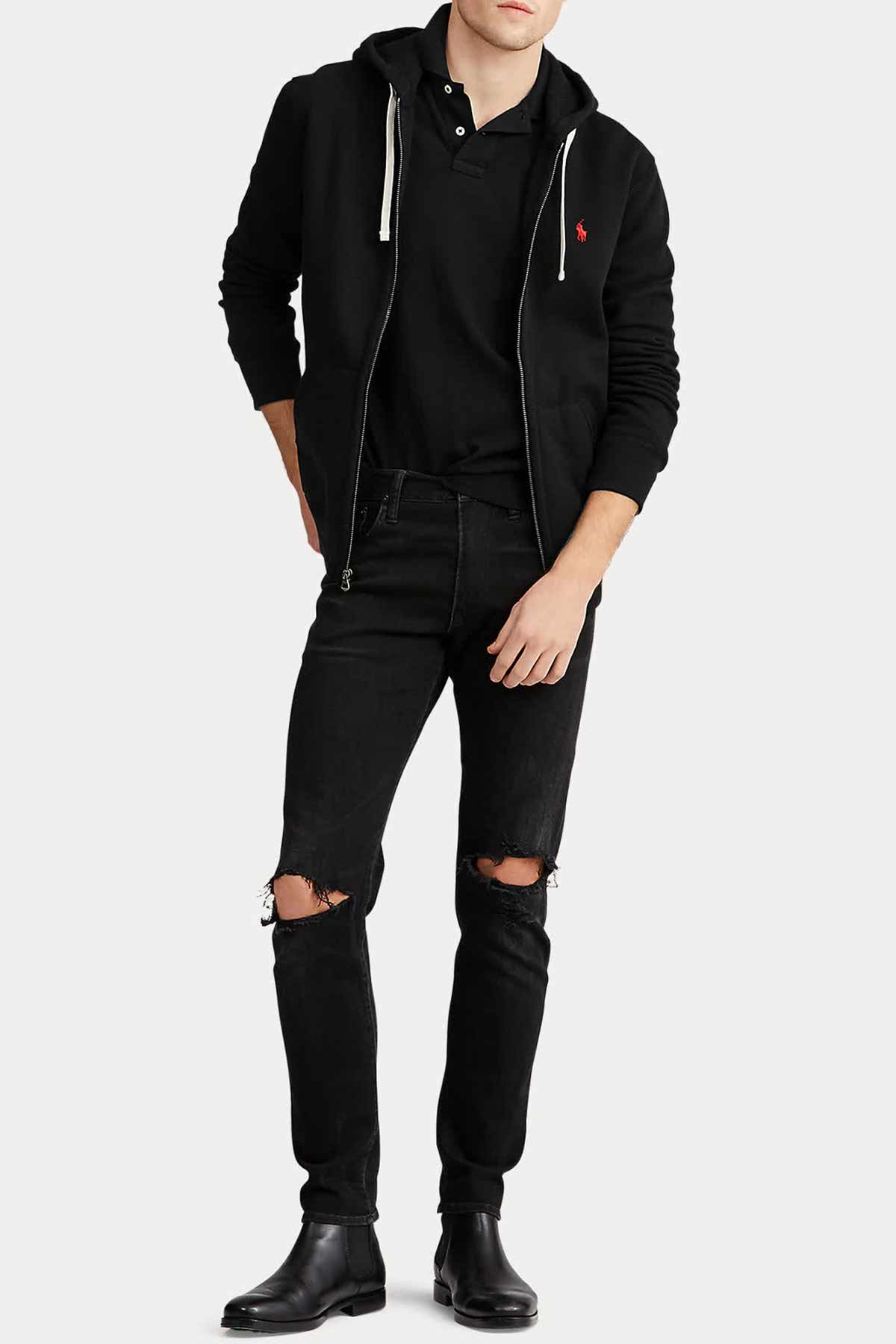 Polo Ralph Lauren Fermuarlı Kapüşonlu Sweatshirt Ceket-Libas Trendy Fashion Store