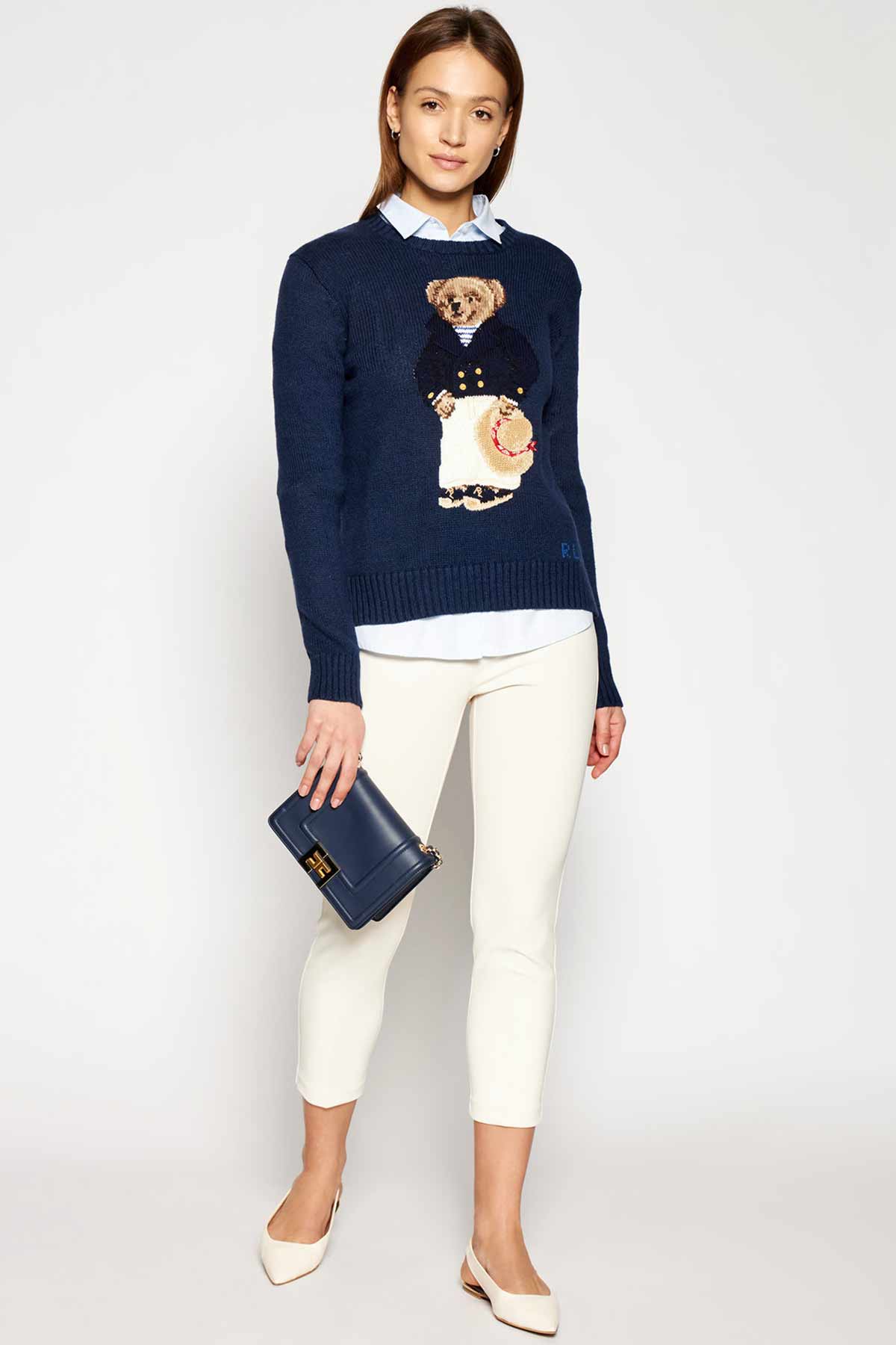 Polo Ralph Lauren Yuvarlak Yaka Polo Bear Triko-Libas Trendy Fashion Store