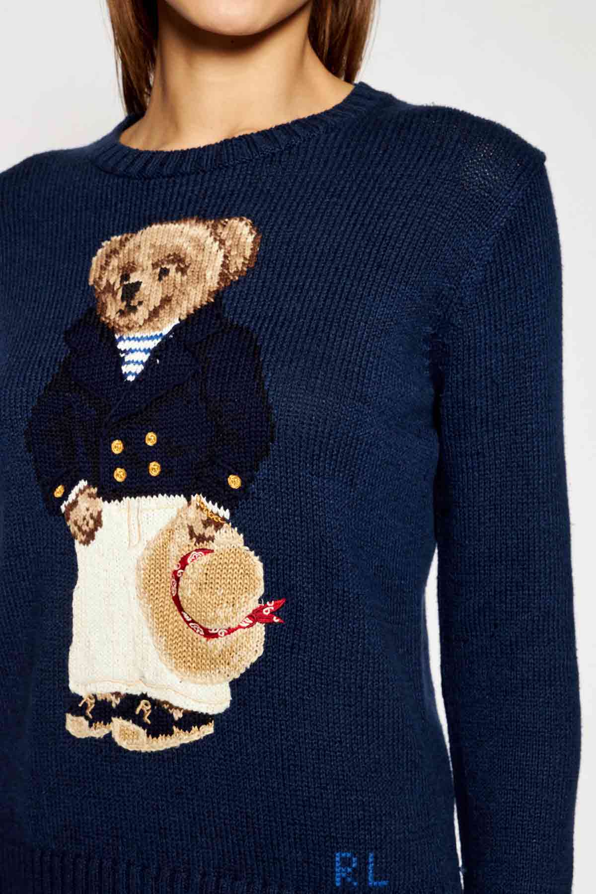 Polo Ralph Lauren Yuvarlak Yaka Polo Bear Triko-Libas Trendy Fashion Store