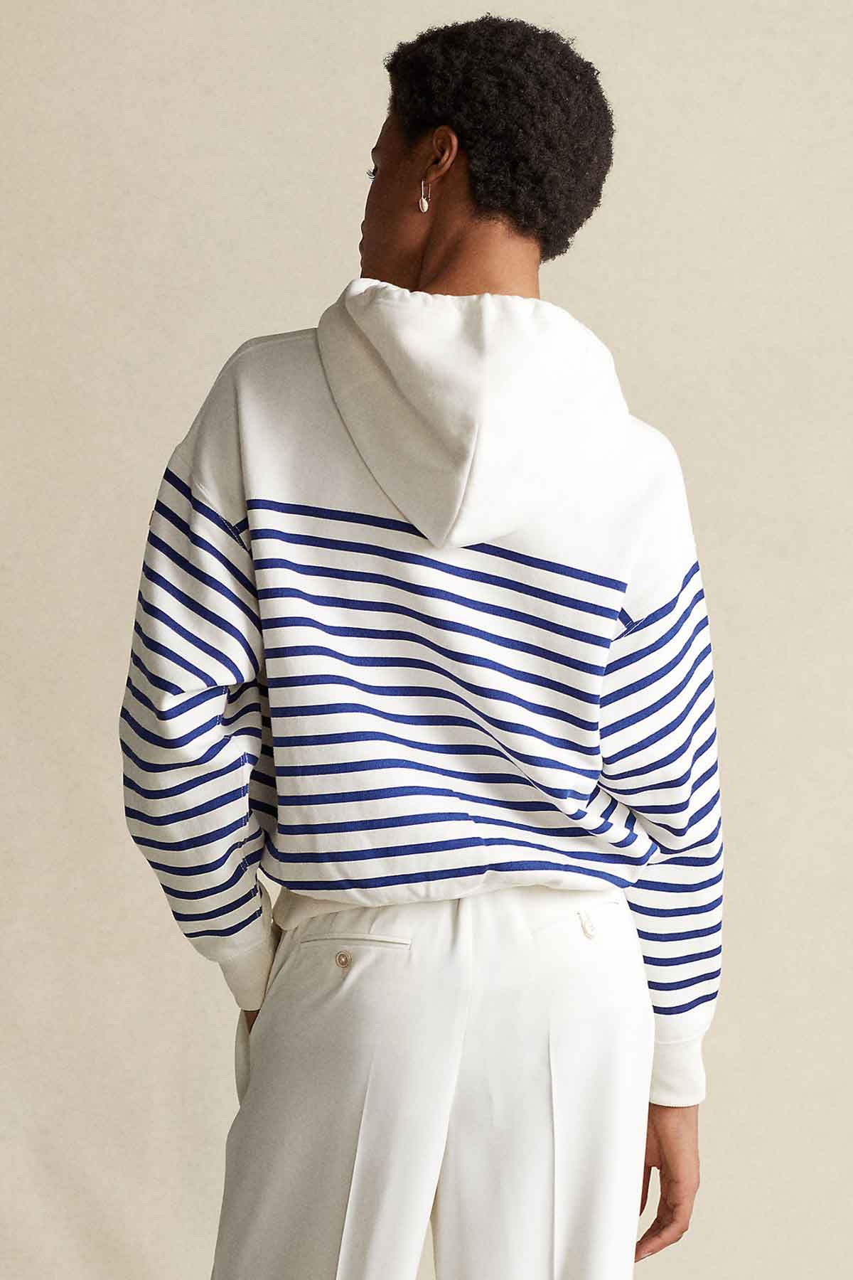 Polo Ralph Lauren Geniş Kesim Çizgili Sweatshirt-Libas Trendy Fashion Store