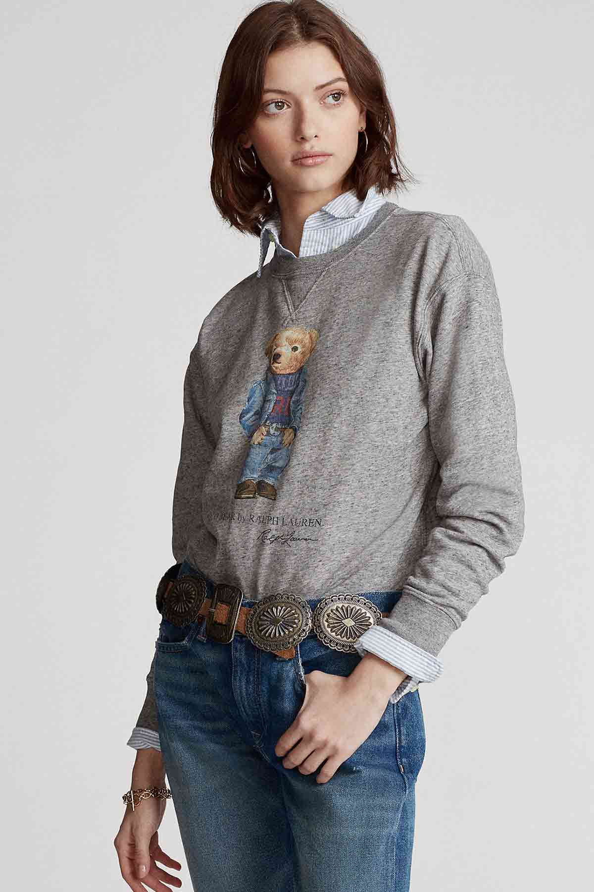 Polo Ralph Lauren Yuvarlak Yaka Polo Bear Sweatshirt-Libas Trendy Fashion Store