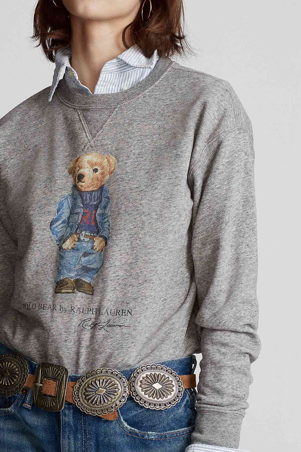 Polo Ralph Lauren Yuvarlak Yaka Polo Bear Sweatshirt-Libas Trendy Fashion Store