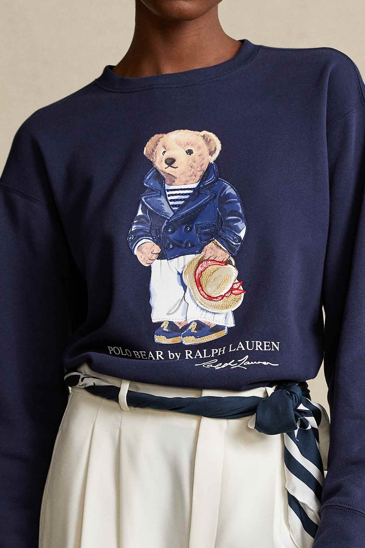 Polo Ralph Lauren Yuvarlak Yaka Polo Bear Sweatshirt-Libas Trendy Fashion Store