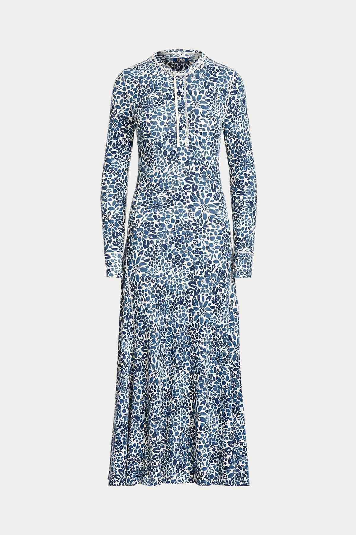 Polo Ralph Lauren Çiçek Desenli Henley Maxi Elbise-Libas Trendy Fashion Store