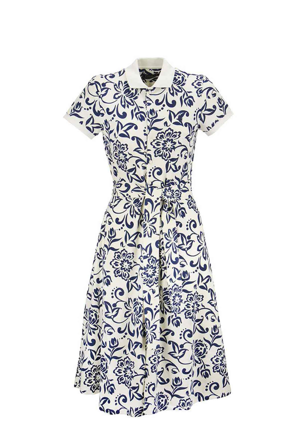 Polo Ralph Lauren Belden Kuşaklı Midi Elbise-Libas Trendy Fashion Store