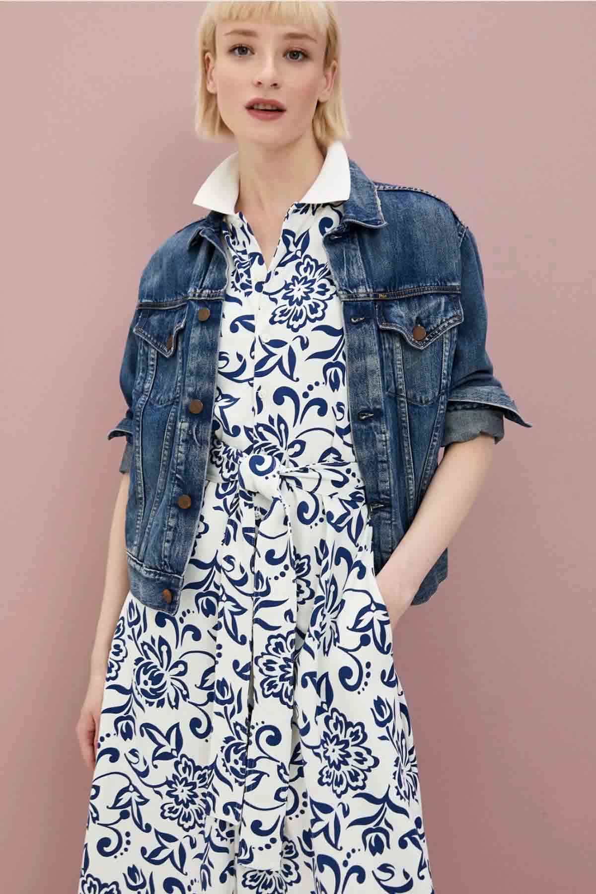 Polo Ralph Lauren Belden Kuşaklı Midi Elbise-Libas Trendy Fashion Store