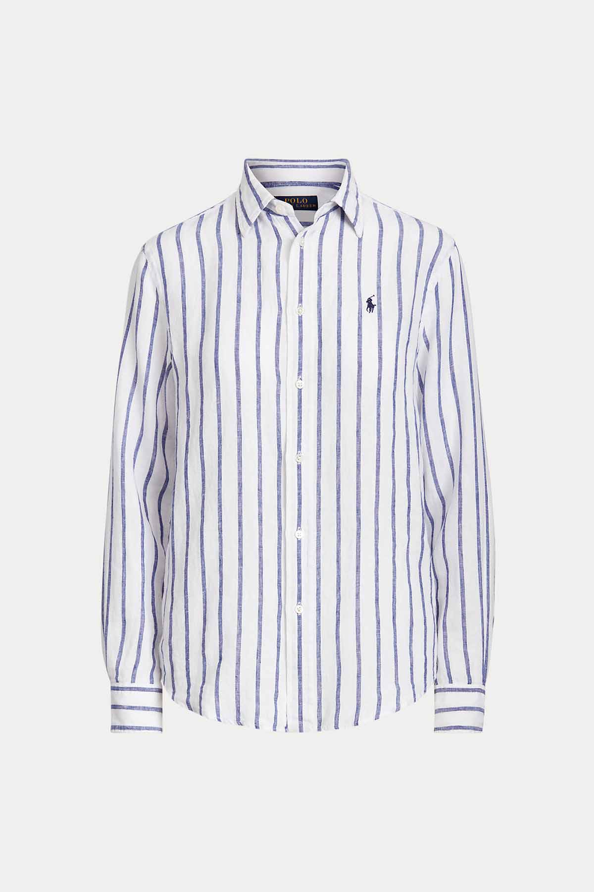 Polo Ralph Lauren Geniş Kesim Çizgili Keten Gömlek-Libas Trendy Fashion Store