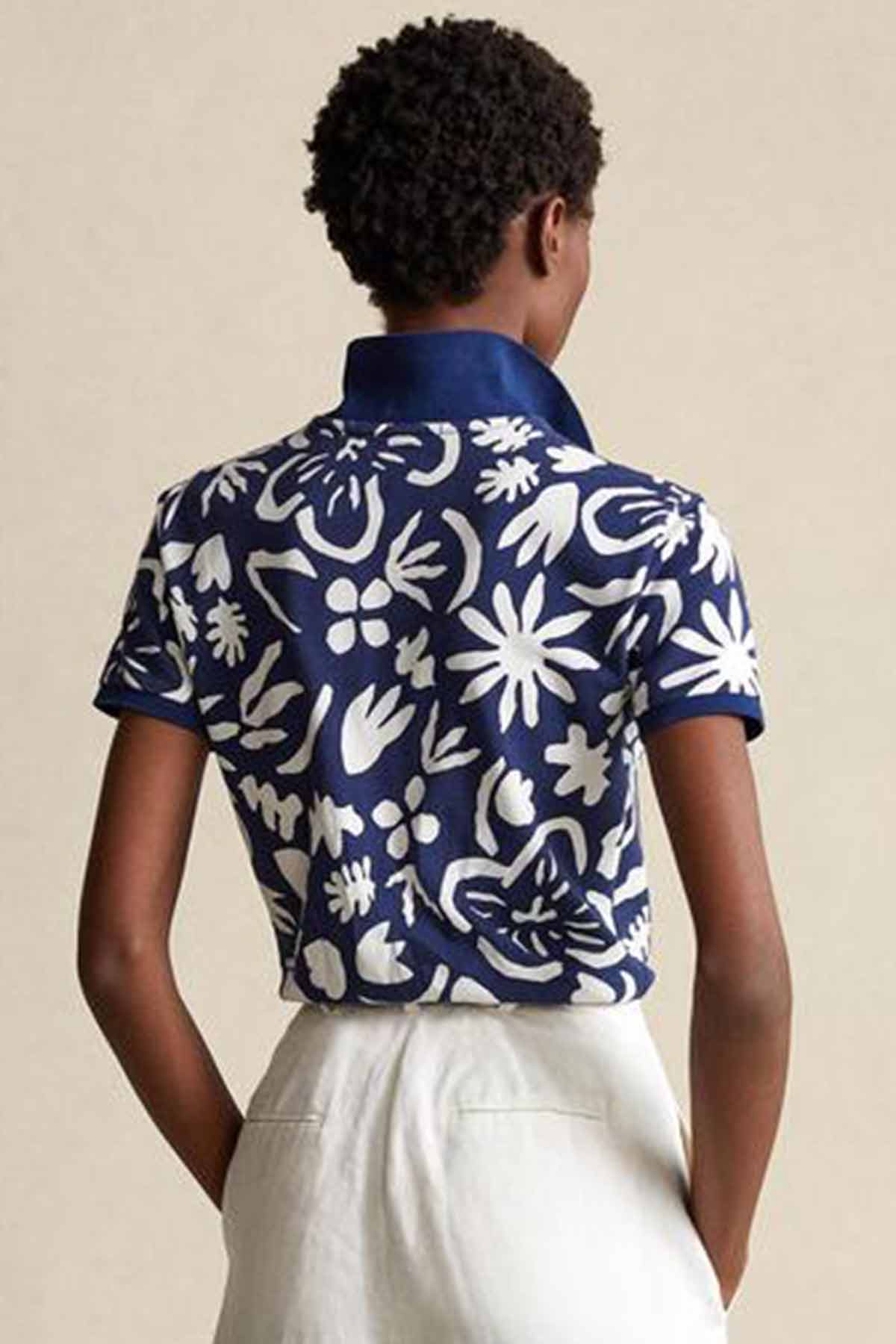 Polo Ralph Lauren Classic Fit Çiçek Desenli Polo Yaka T-shirt-Libas Trendy Fashion Store