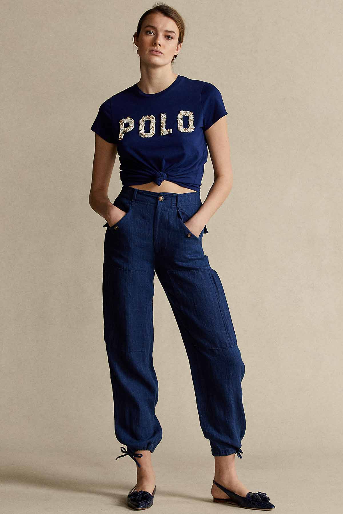 Polo Ralph Lauren Deniz Kabuğu Aksesuarlı Logolu T-shirt-Libas Trendy Fashion Store