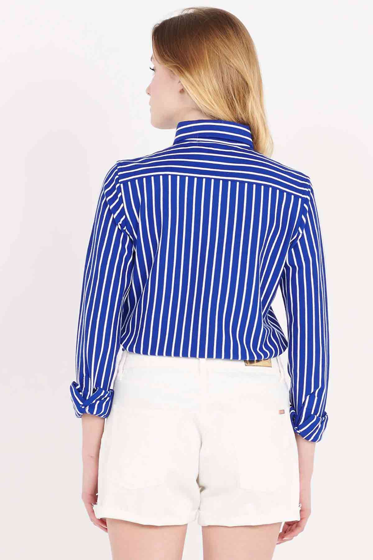 Polo Ralph Lauren Knit Oxford Çizgili Gömlek-Libas Trendy Fashion Store