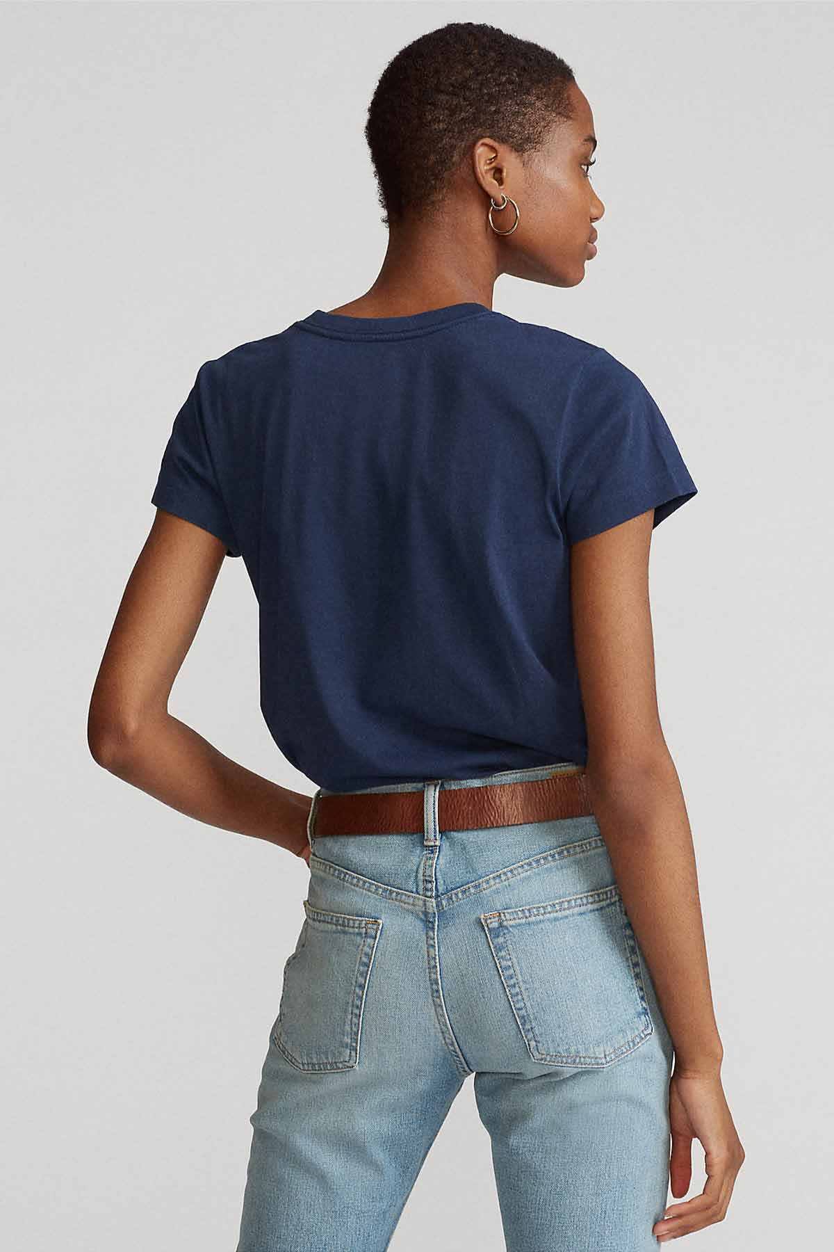 Polo Ralph Lauren Custom Fit V Yaka T-shirt-Libas Trendy Fashion Store